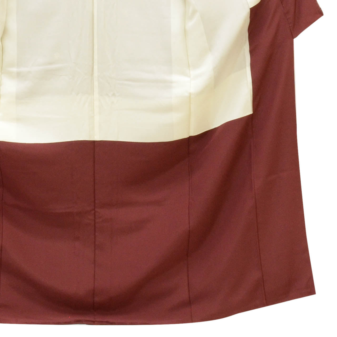 [Used] Recycled Kimono, Komon style, Pure Silk, Size M, Good Condition, Length 158.3cm (62.3in), Sleeve Length 64.3cm (25.3in), Lined, Ready-made, Brown with Snowflake Pattern, Reused uu1789b 