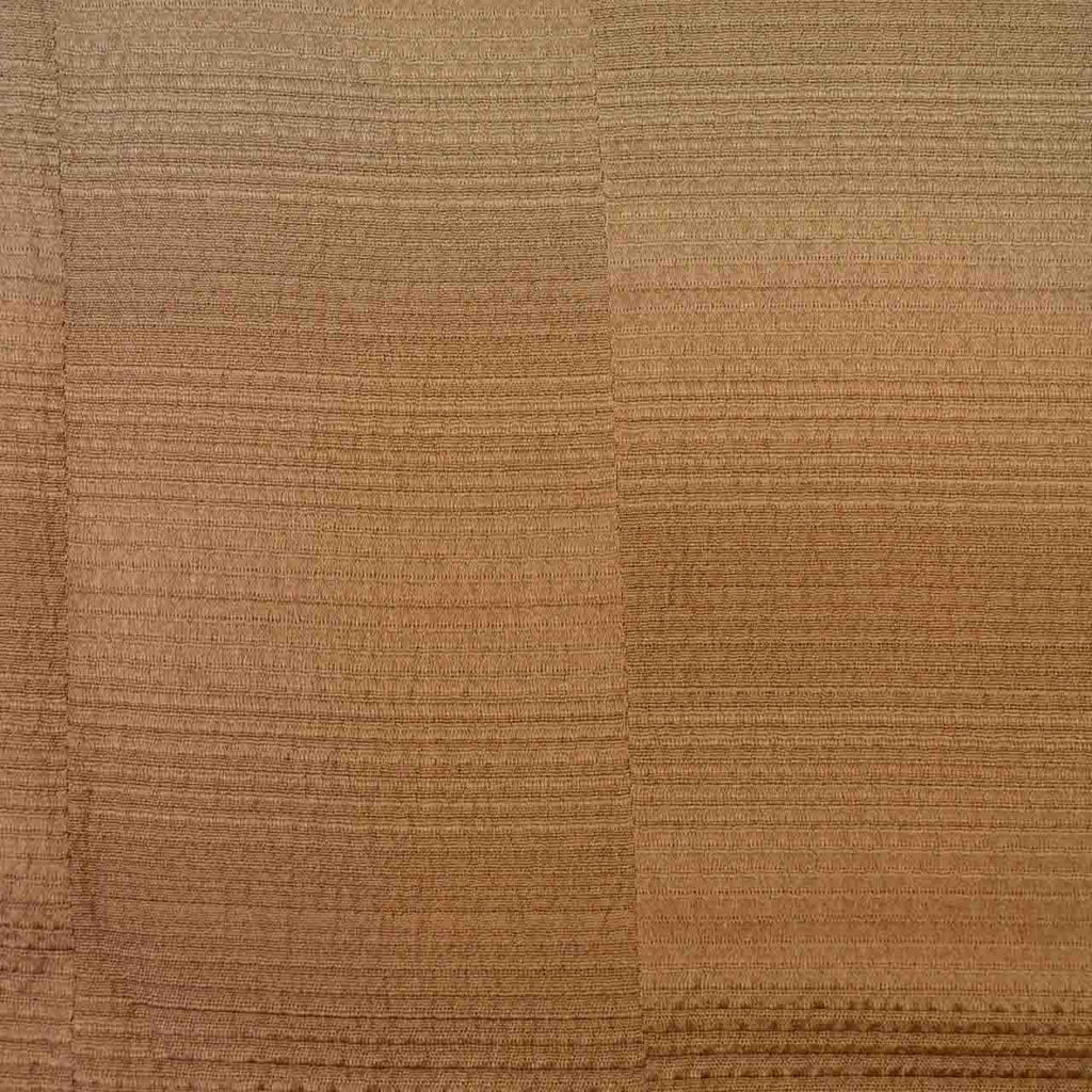 Vintage Japanese Kimono | Michiyuki Coat | Brown Silk | Lattice Pattern | Sustainable | uu1828b