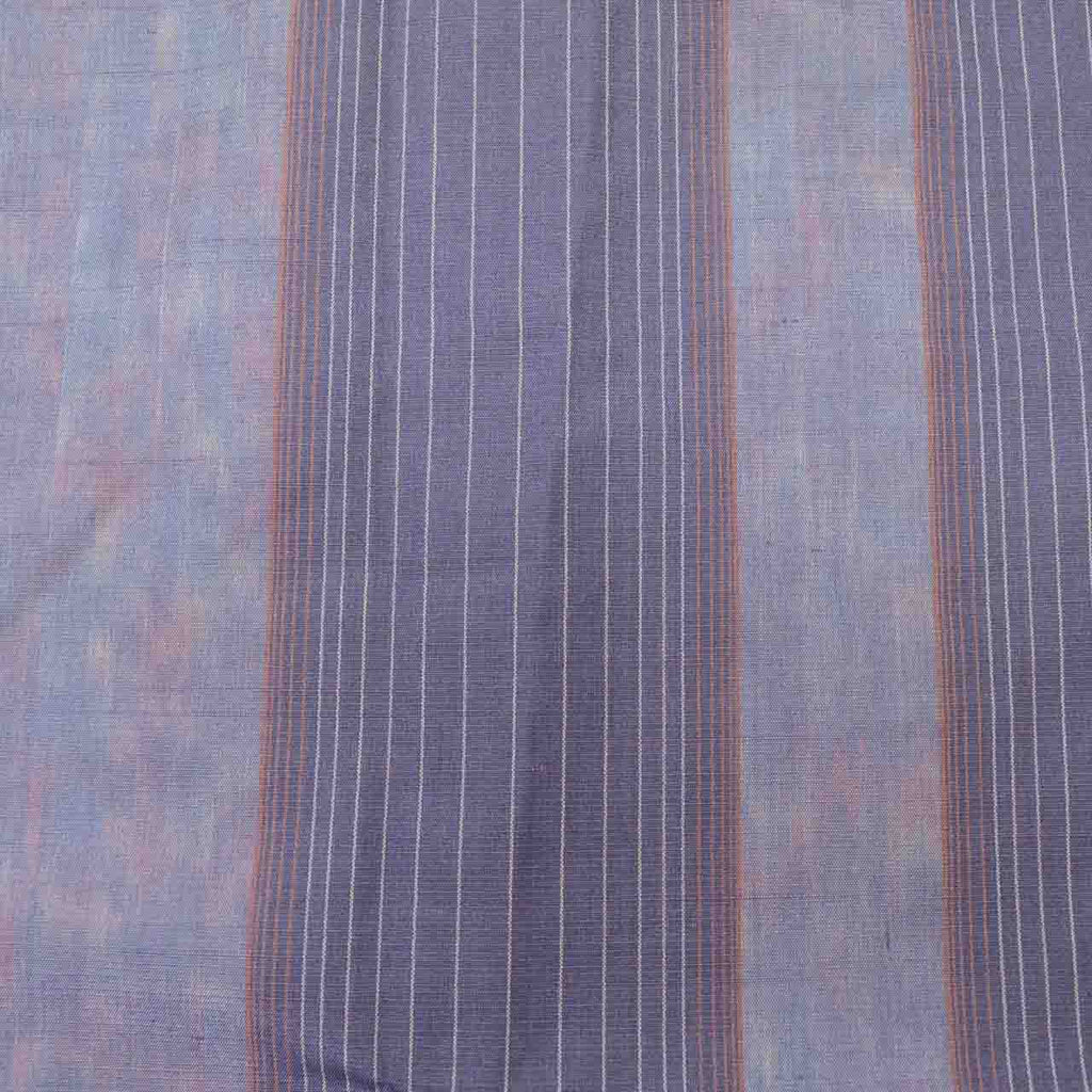 Vintage Japanese Kimono | Michiyuki Coat | Purple Silk Tsumugi | Stripe Pattern | Excellent | Sustainable | uu1835b