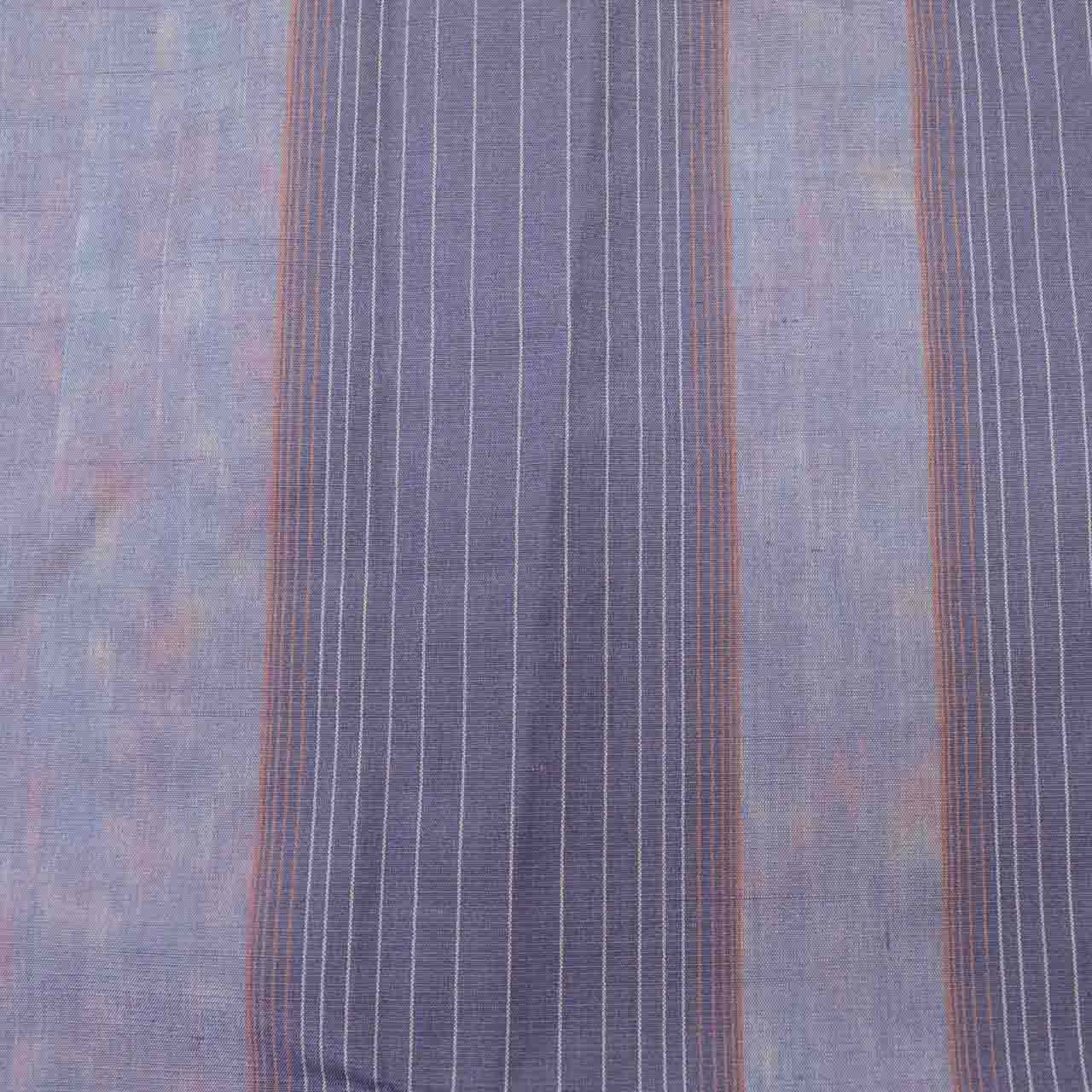 Vintage Japanese Kimono | Michiyuki Coat | Purple Silk Tsumugi | Stripe Pattern | Excellent | Sustainable | uu1835b