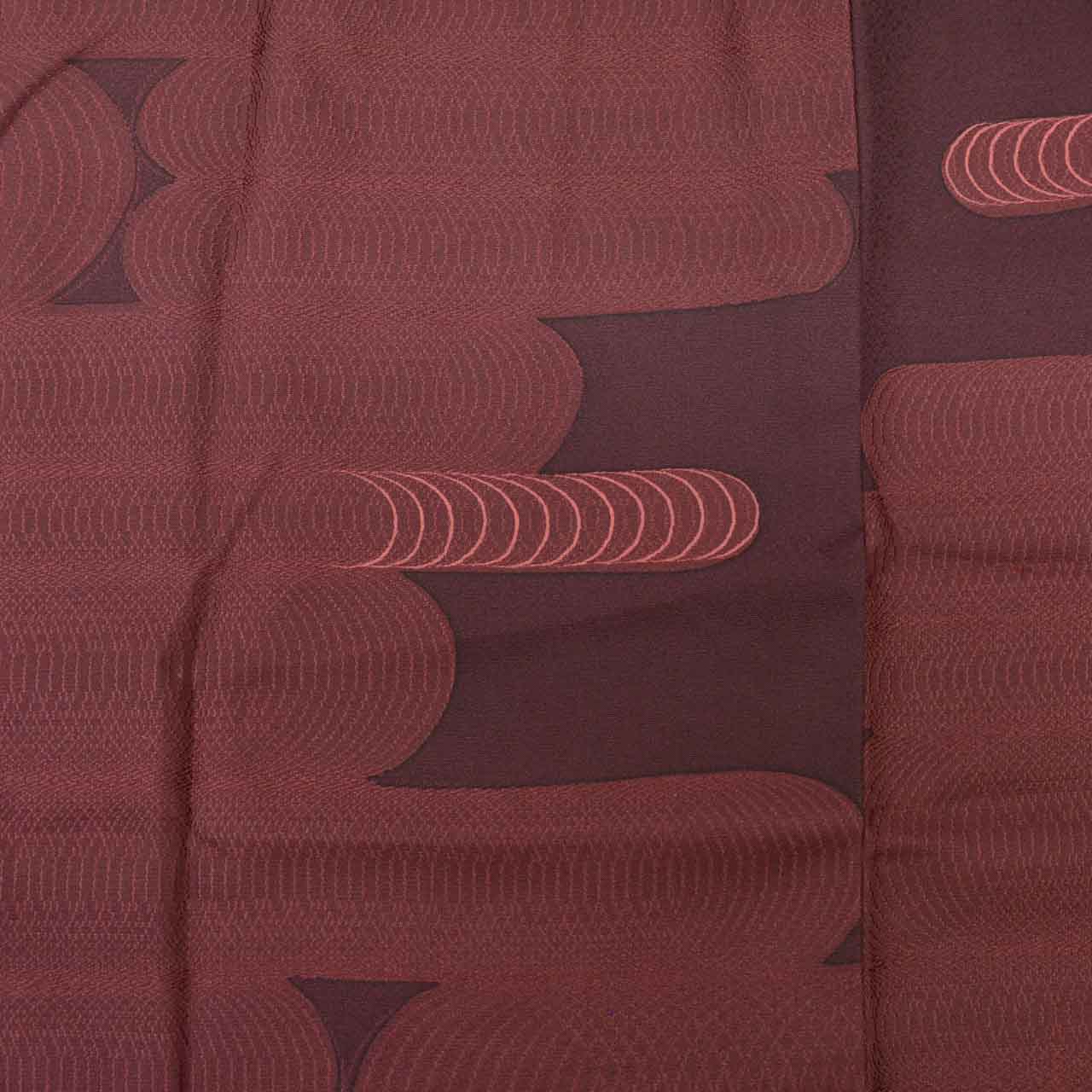 Vintage Japanese Kimono | Michiyuki Coat | Purple Red Silk | Kanze Water Pattern | Sustainable | uu1836b
