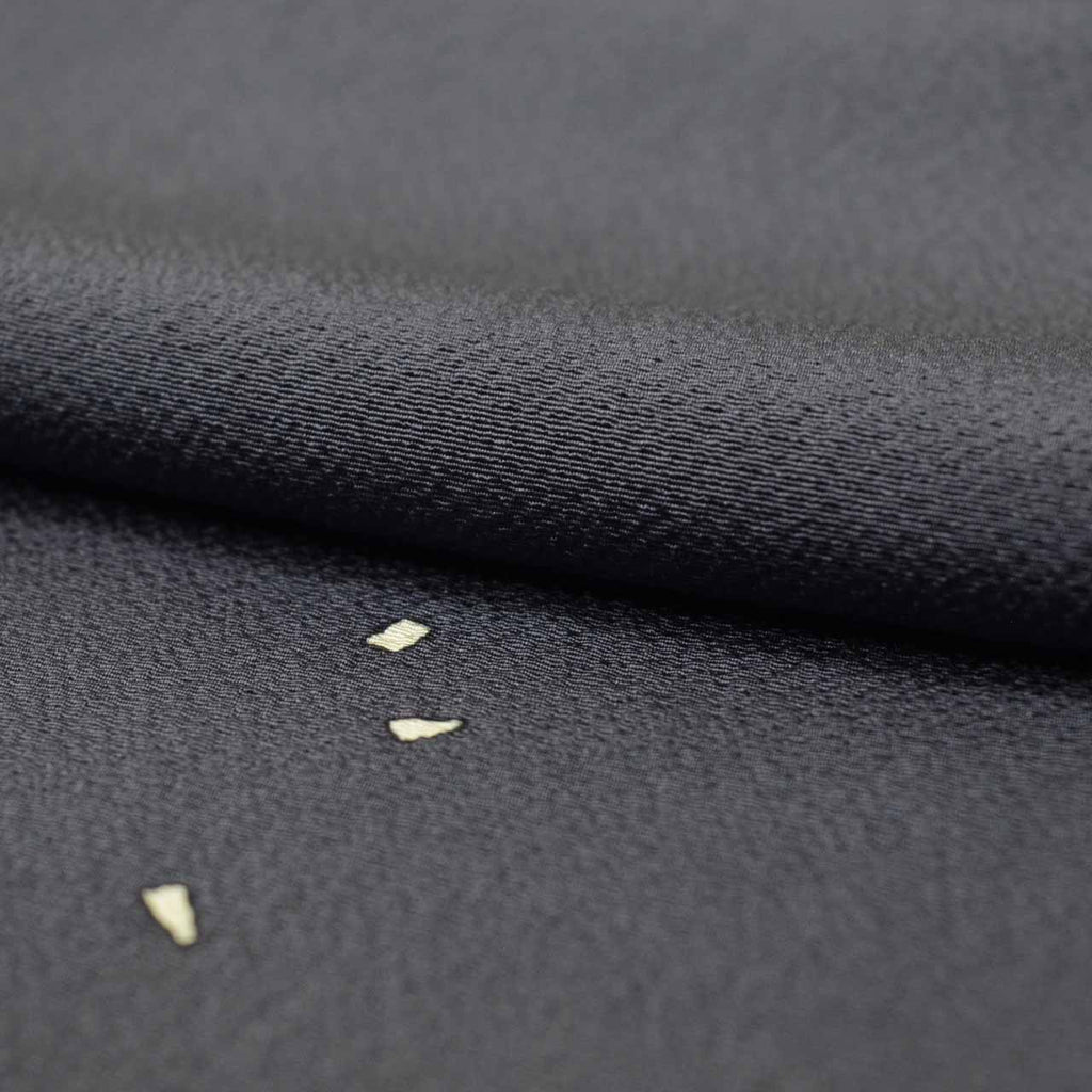 [Used] Recycled Kimono, Komon style, Pure Silk, Size S (Slightly Plus Size L), Excellent Condition, Length 155.0cm (61.0in), Sleeve Length 64.0cm (25.2in), Lined, Ready-made, Crepe fabric, Gray, Large and Small Arare pattern, Reused, uu1857b 