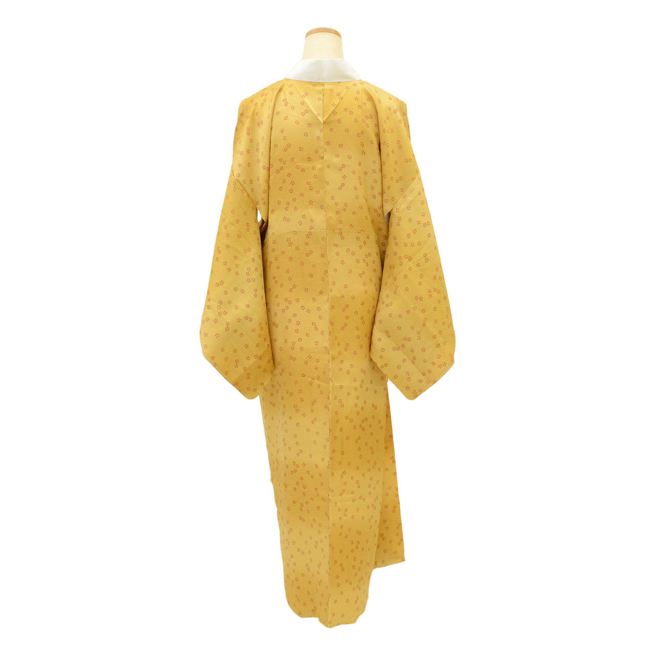 Vintage Japanese Kimono | Women's Nagajuban | Brown Silk | Floral Pattern | Sustainable | uu1913b