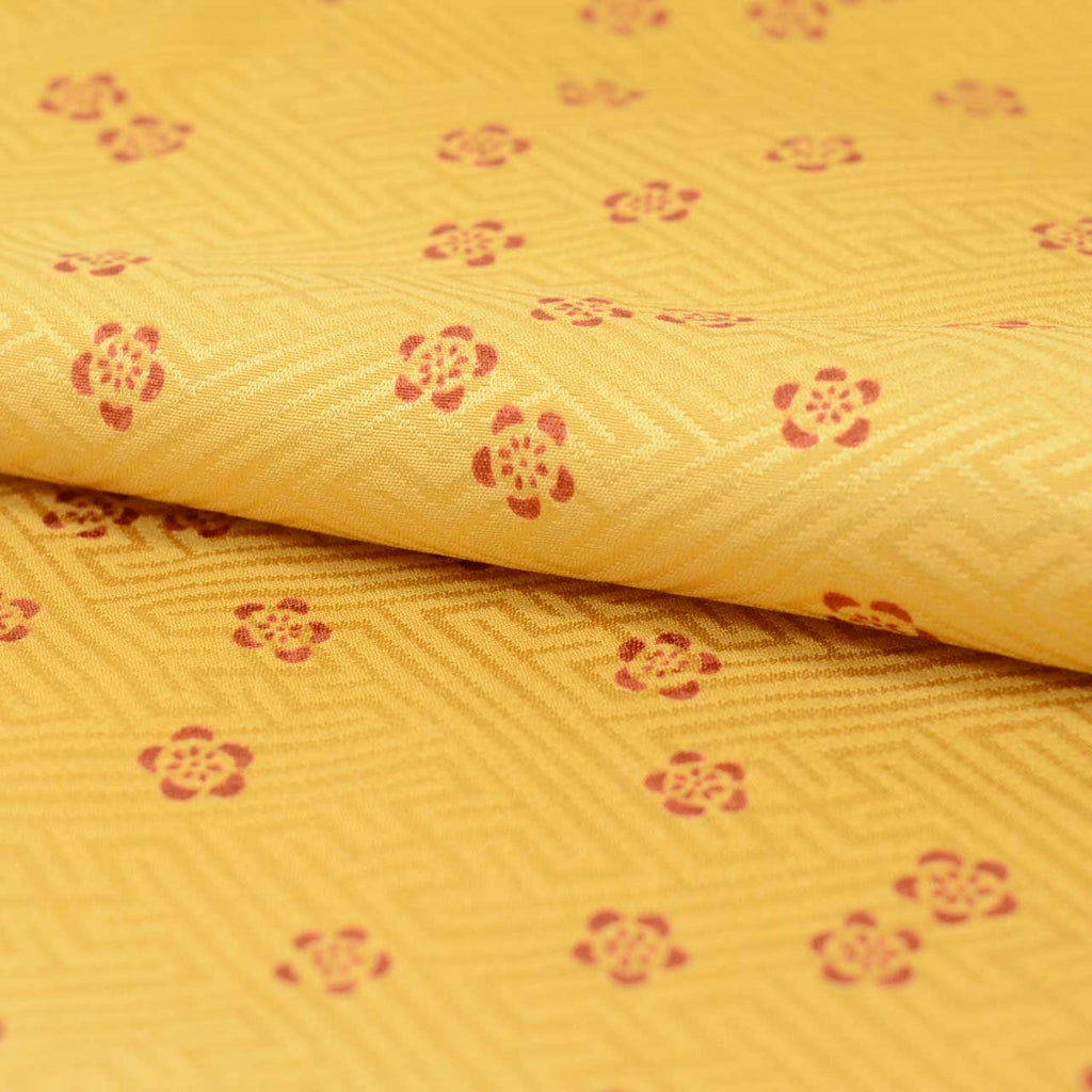 Vintage Japanese Kimono | Women's Nagajuban | Brown Silk | Floral Pattern | Sustainable | uu1913b