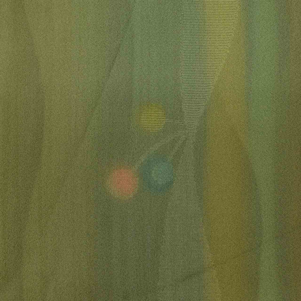 Vintage Japanese Kimono | Michiyuki Coat | Green Silk | Tatewaku Cherry Pattern | Sustainable | uu1918b