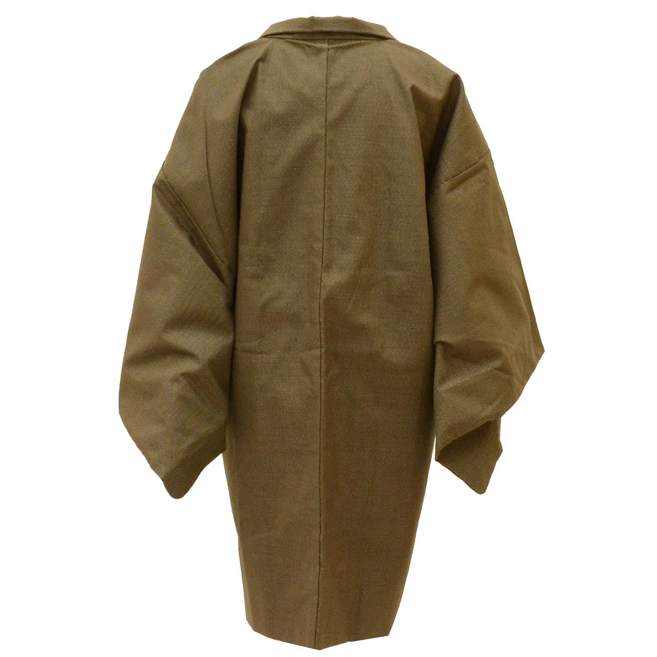 [Used] Men's Long Haori Jacket, Recycled, Wool, Sleeve Length 67.0cm (26.4in), Body Length 91.0cm (35.8in), Brown, Men's uu1937b 