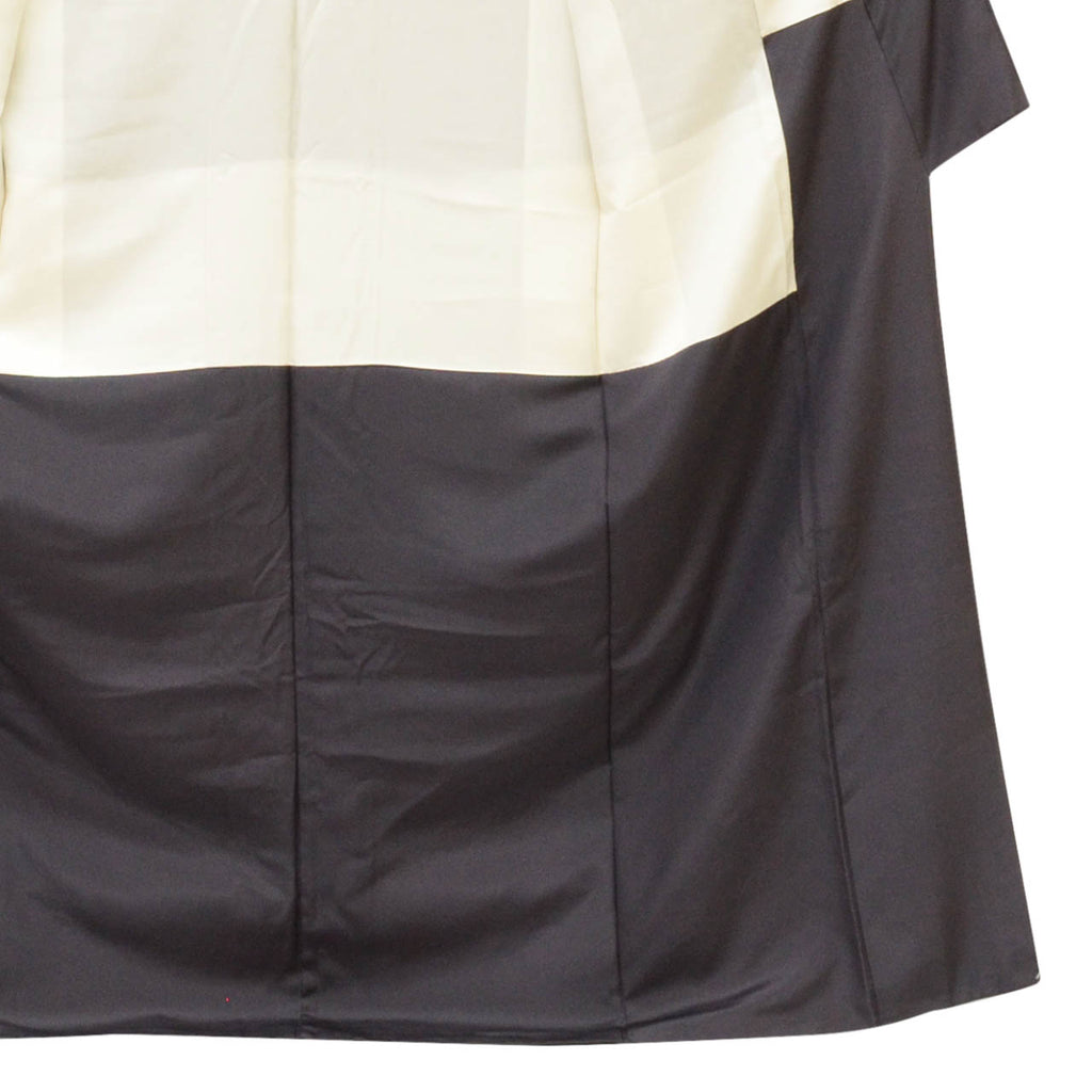Vintage Japanese Kimono | Tsukesage | Purple Silk | Kai-awase Shell Game | Embroidery | With Kasane-eri | Size M | Sustainable | uu1958b
