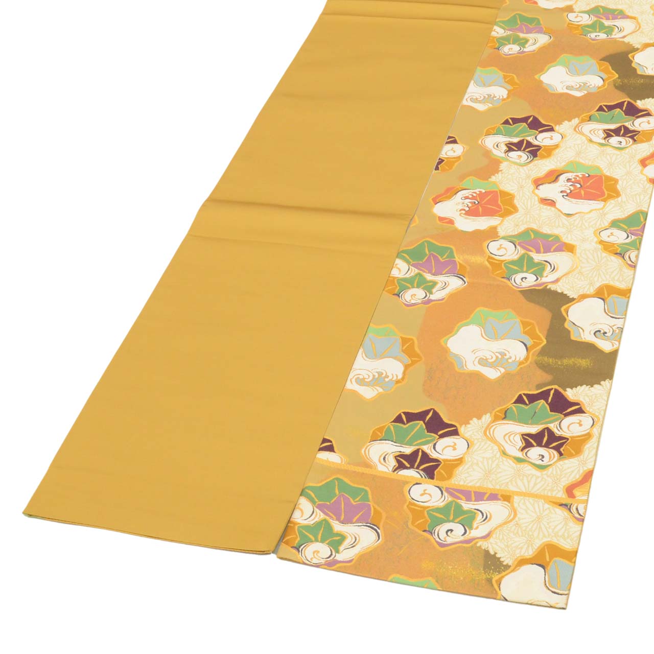 Vintage Japanese Obi | Fukuro Obi | Silk | Otsu-e Sho | Rinpa Tensei | Kamisaka Sekka | Gold Foil Hikihaku | Sustainable | uu1968b