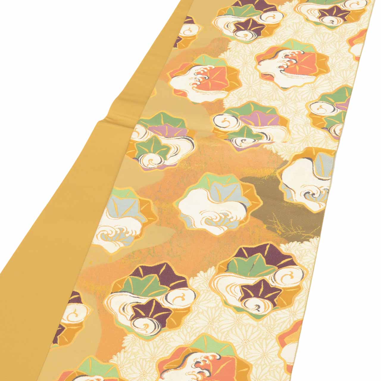 Vintage Japanese Obi | Fukuro Obi | Silk | Otsu-e Sho | Rinpa Tensei | Kamisaka Sekka | Gold Foil Hikihaku | Sustainable | uu1968b