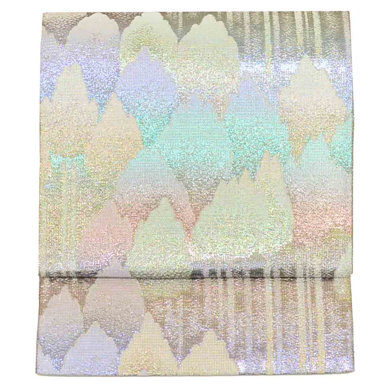 Vintage Japanese Obi | Fukuro Obi | Silk | Tree Pattern | Hikihaku | Sawari Sadamu | Special Selection | Sustainable | uu1969b