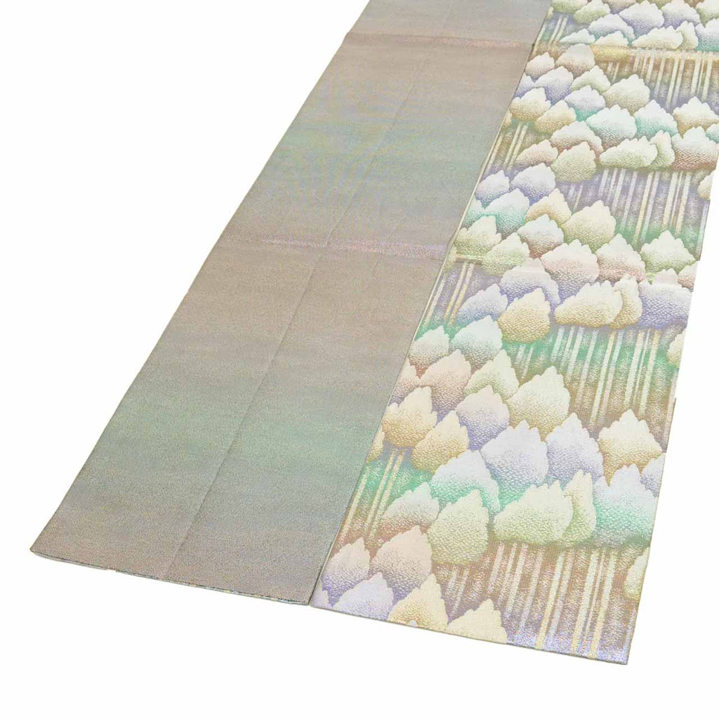 Vintage Japanese Obi | Fukuro Obi | Silk | Tree Pattern | Hikihaku | Sawari Sadamu | Special Selection | Sustainable | uu1969b