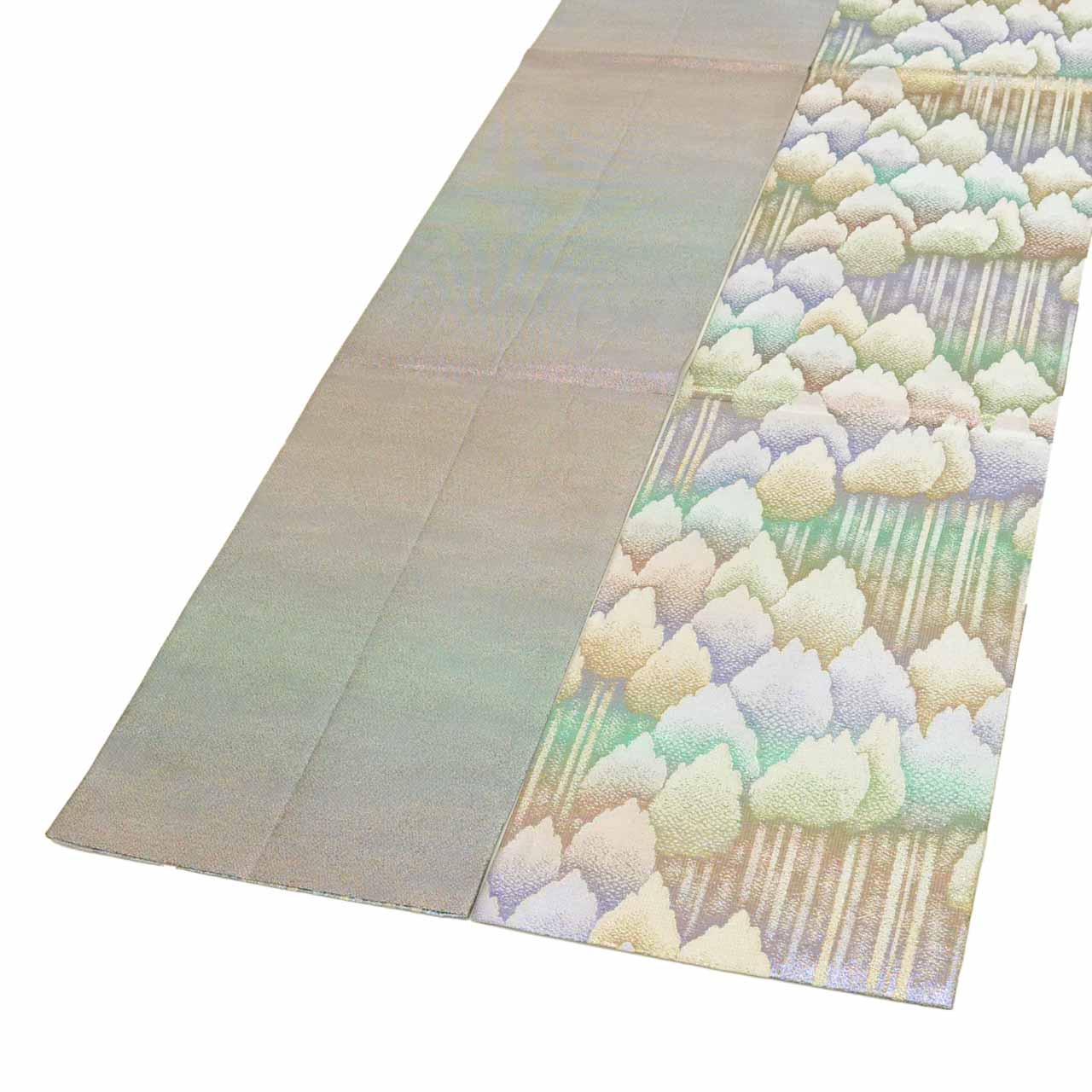 Vintage Japanese Obi | Fukuro Obi | Silk | Tree Pattern | Hikihaku | Sawari Sadamu | Special Selection | Sustainable | uu1969b