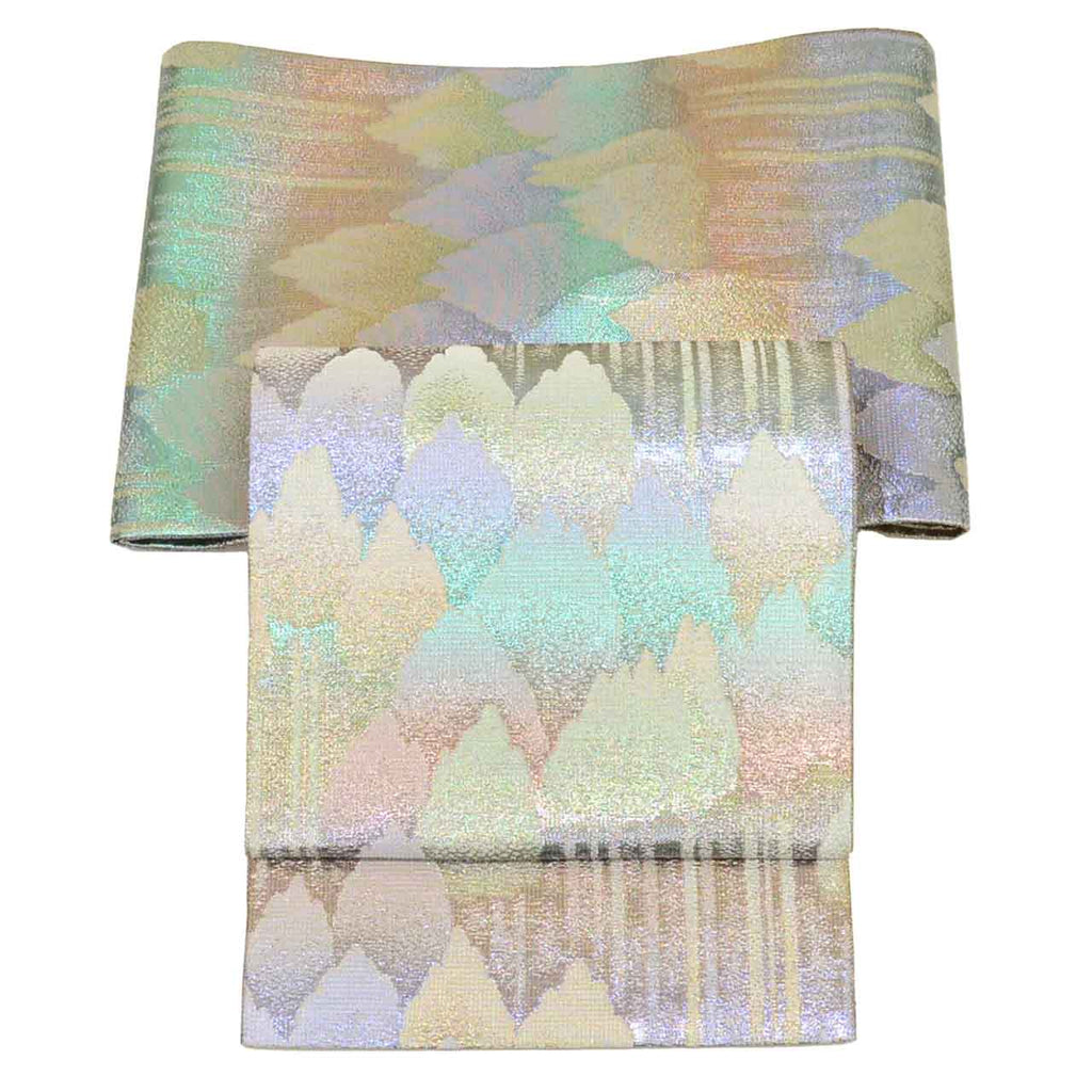 Vintage Japanese Obi | Fukuro Obi | Silk | Tree Pattern | Hikihaku | Sawari Sadamu | Special Selection | Sustainable | uu1969b