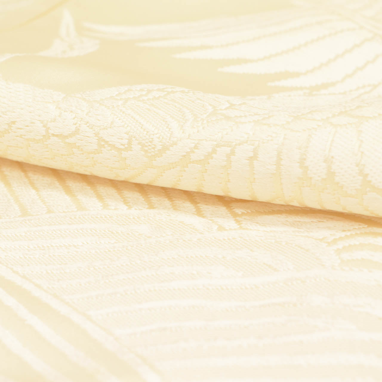 Vintage Japanese Kimono | Shiromuku | Silk | Flying Crane Wave | Kara-ori | Bridal | Size M | Sustainable | uu2004b