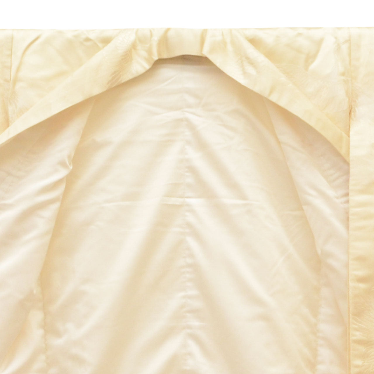 Vintage Japanese Kimono | Shiromuku | Silk | Flying Crane Wave | Kara-ori | Bridal | Size M | Sustainable | uu2004b