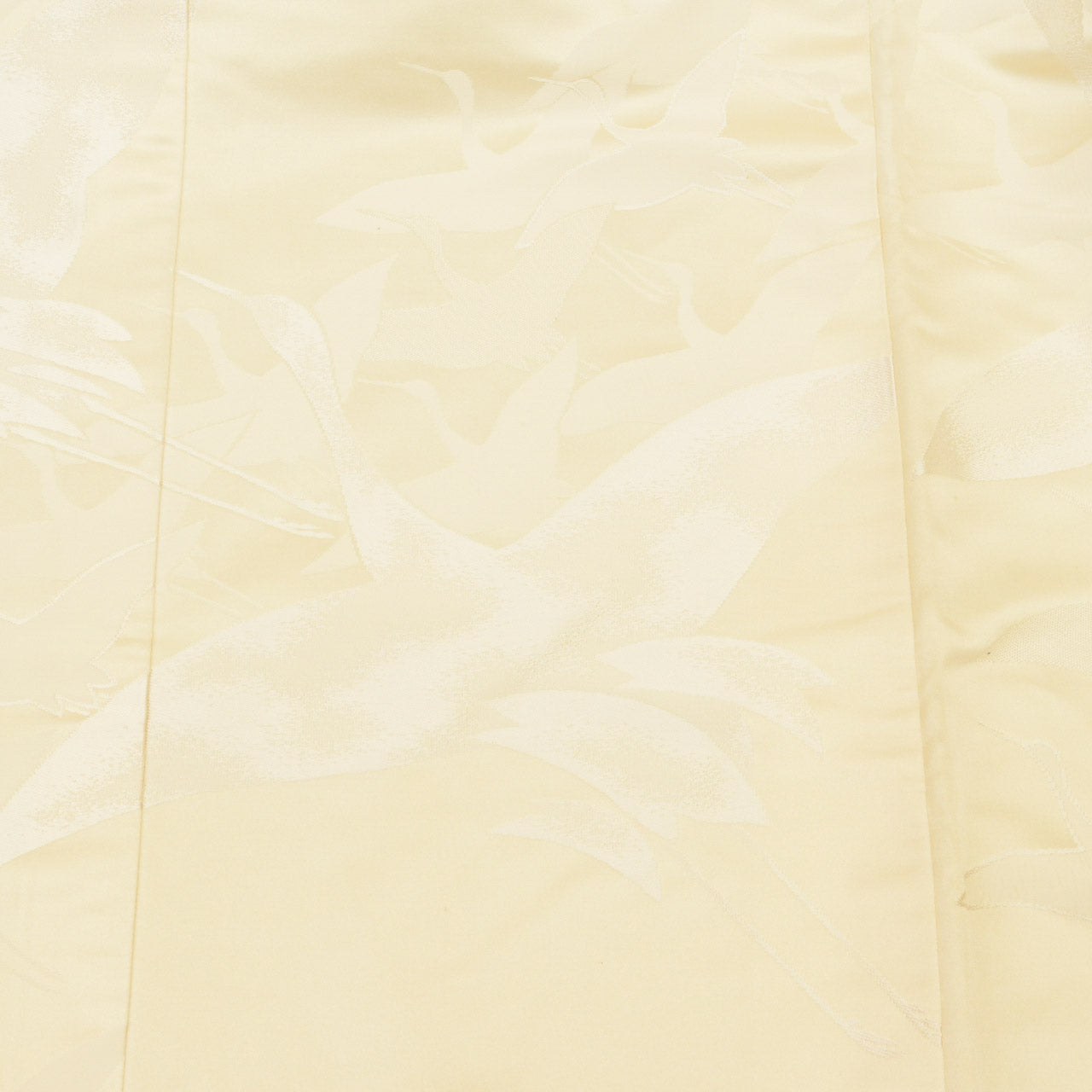 Vintage Japanese Kimono | Shiromuku | Silk | Flying Crane Pattern | Bridal | Tall Size LL | Sustainable | uu2005b