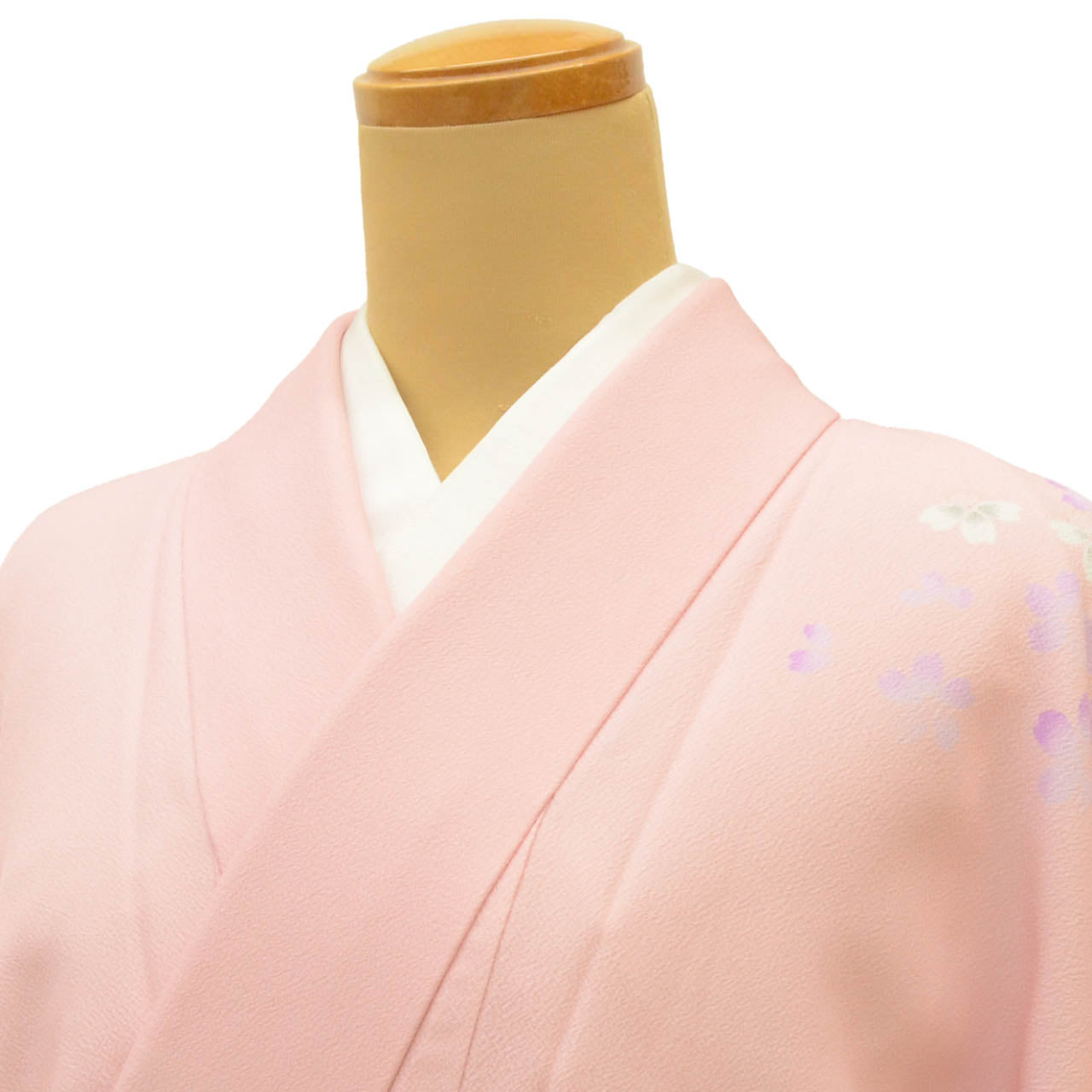 Vintage Japanese Kimono | Ni-shaku Furisode | Pink Synthetic | Rabbit Pattern | Washable | For Hakama | Size M | Sustainable | uu2013b