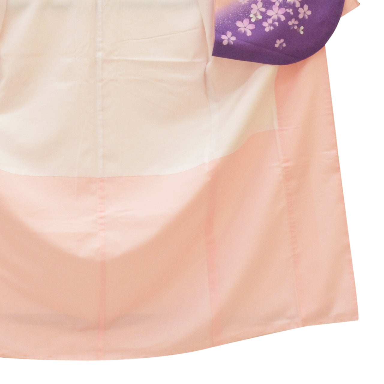 Vintage Japanese Kimono | Ni-shaku Furisode | Pink Synthetic | Rabbit Pattern | Washable | For Hakama | Size M | Sustainable | uu2013b