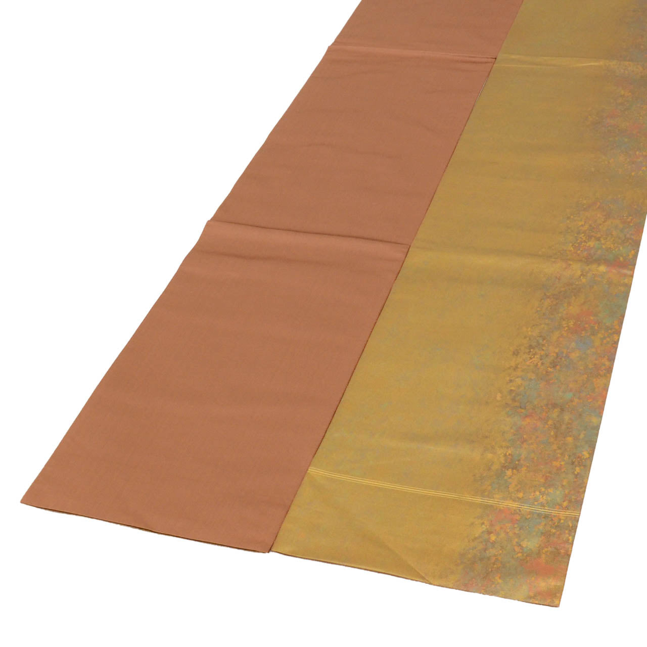 Vintage Japanese Obi | Fukuro Obi | Silk | Maki-nori Scatter Pattern | Hakuya Seibei | Traditional Craft Master | Sustainable | uu2021b