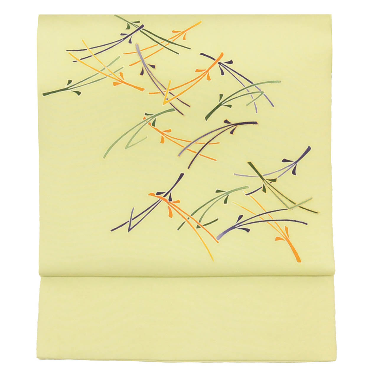 Vintage Japanese Obi | Nagoya Obi | Silk | Pine Needle | Gold Foil | Semi-formal | Sustainable | uu2066b