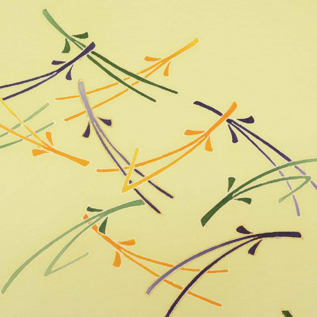 Vintage Japanese Obi | Nagoya Obi | Silk | Pine Needle | Gold Foil | Semi-formal | Sustainable | uu2066b