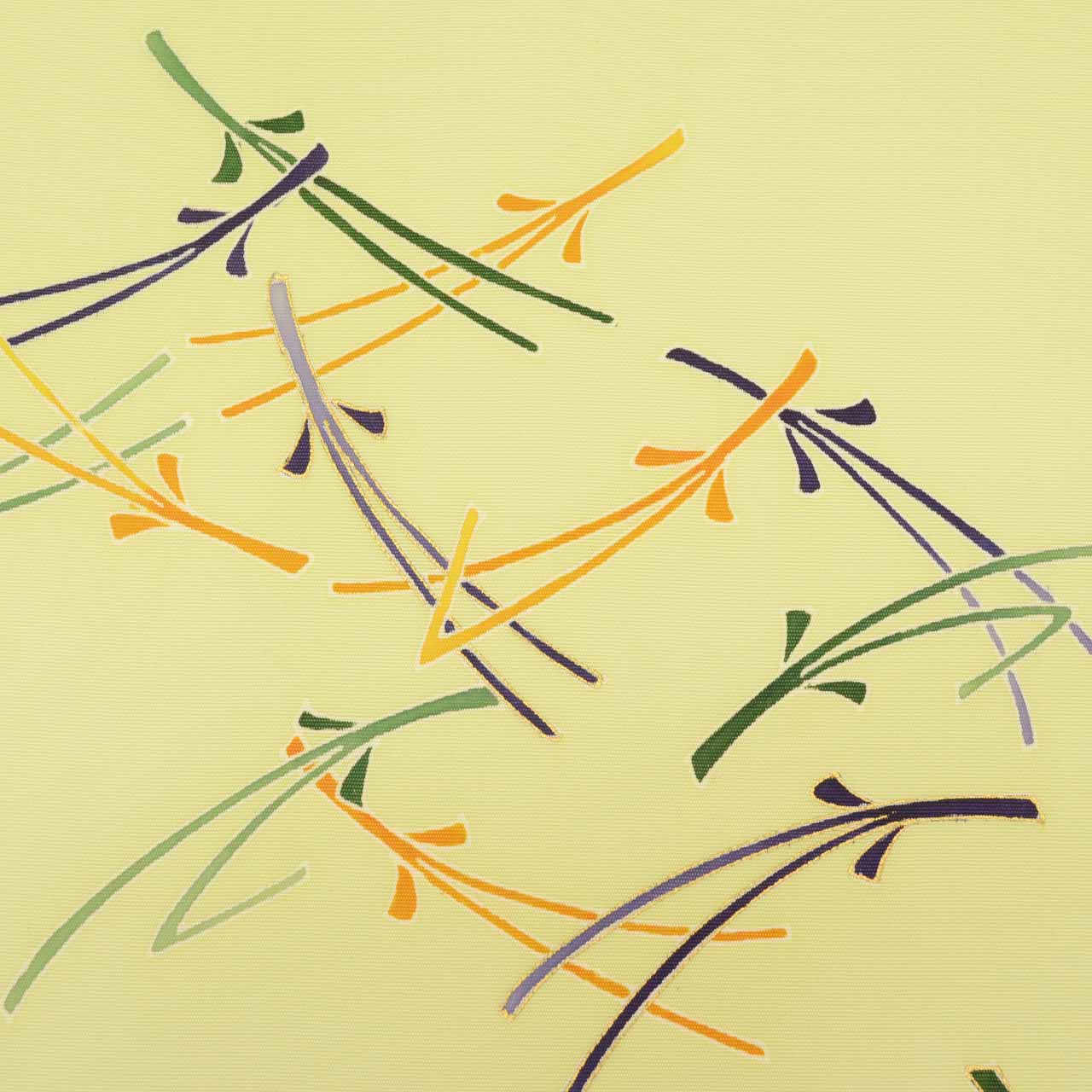 Vintage Japanese Obi | Nagoya Obi | Silk | Pine Needle | Gold Foil | Semi-formal | Sustainable | uu2066b