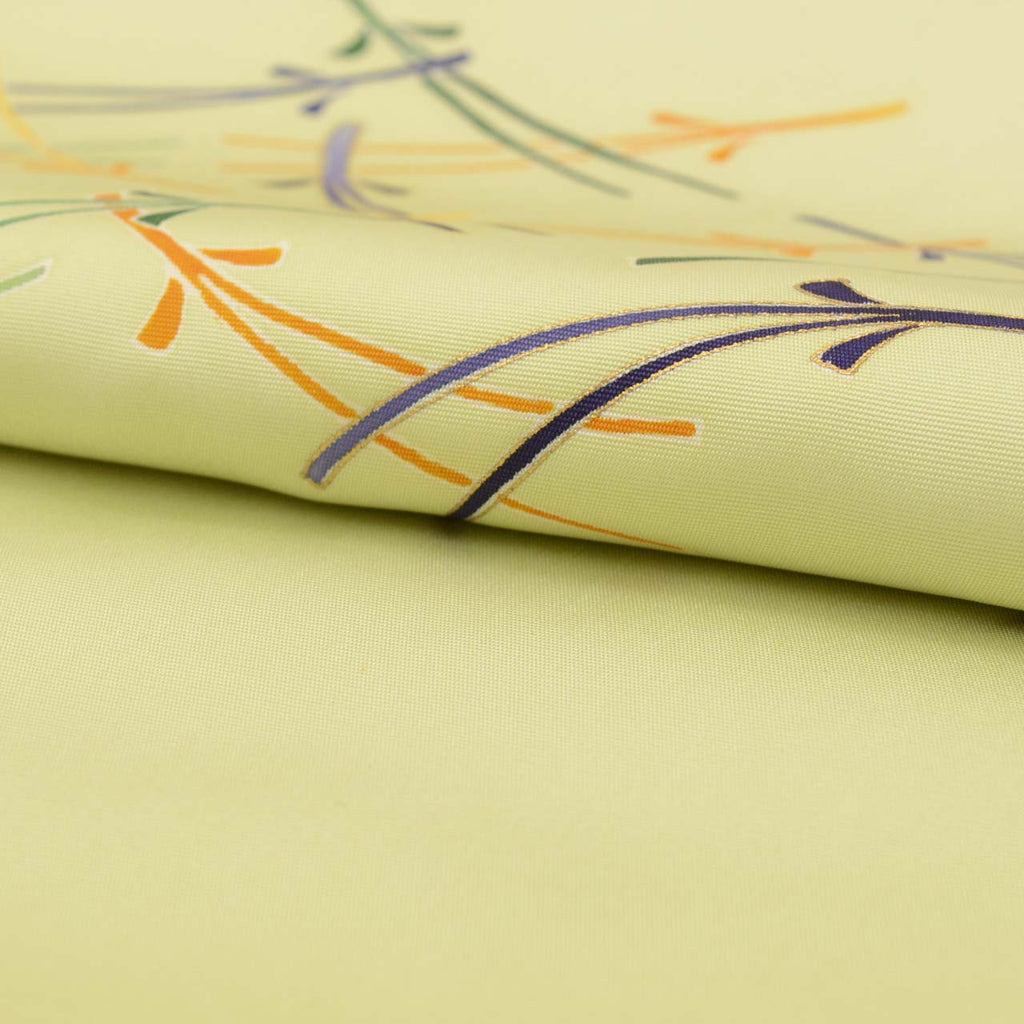 Vintage Japanese Obi | Nagoya Obi | Silk | Pine Needle | Gold Foil | Semi-formal | Sustainable | uu2066b