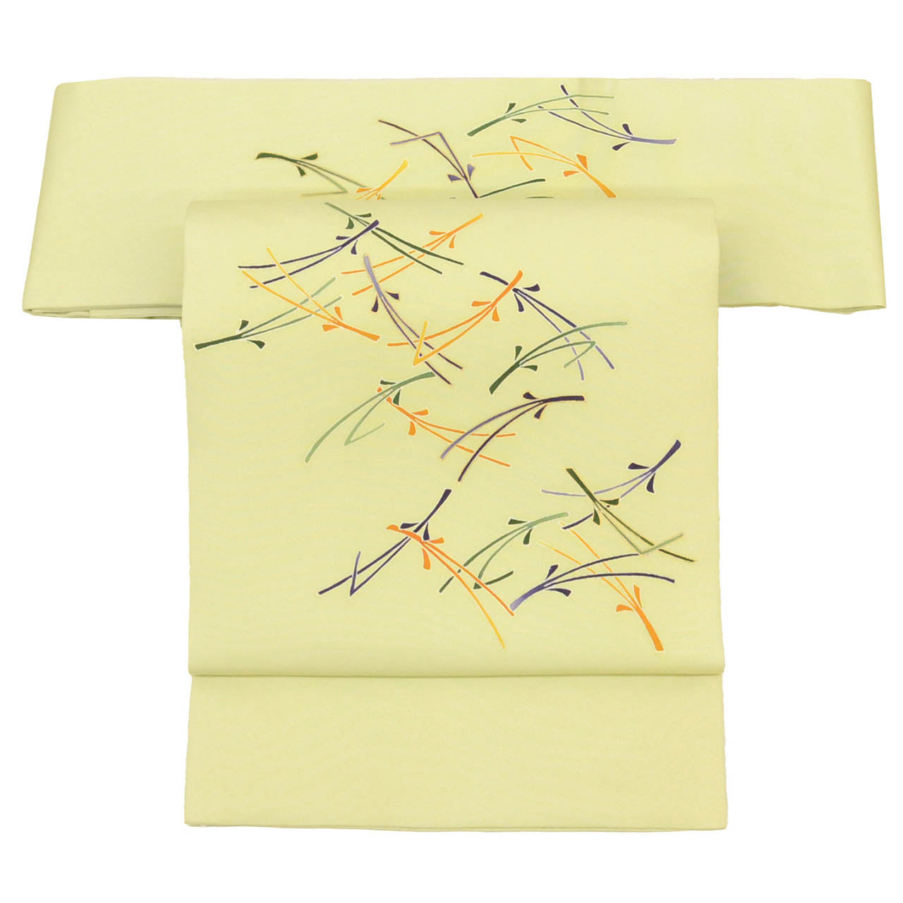 Vintage Japanese Obi | Nagoya Obi | Silk | Pine Needle | Gold Foil | Semi-formal | Sustainable | uu2066b
