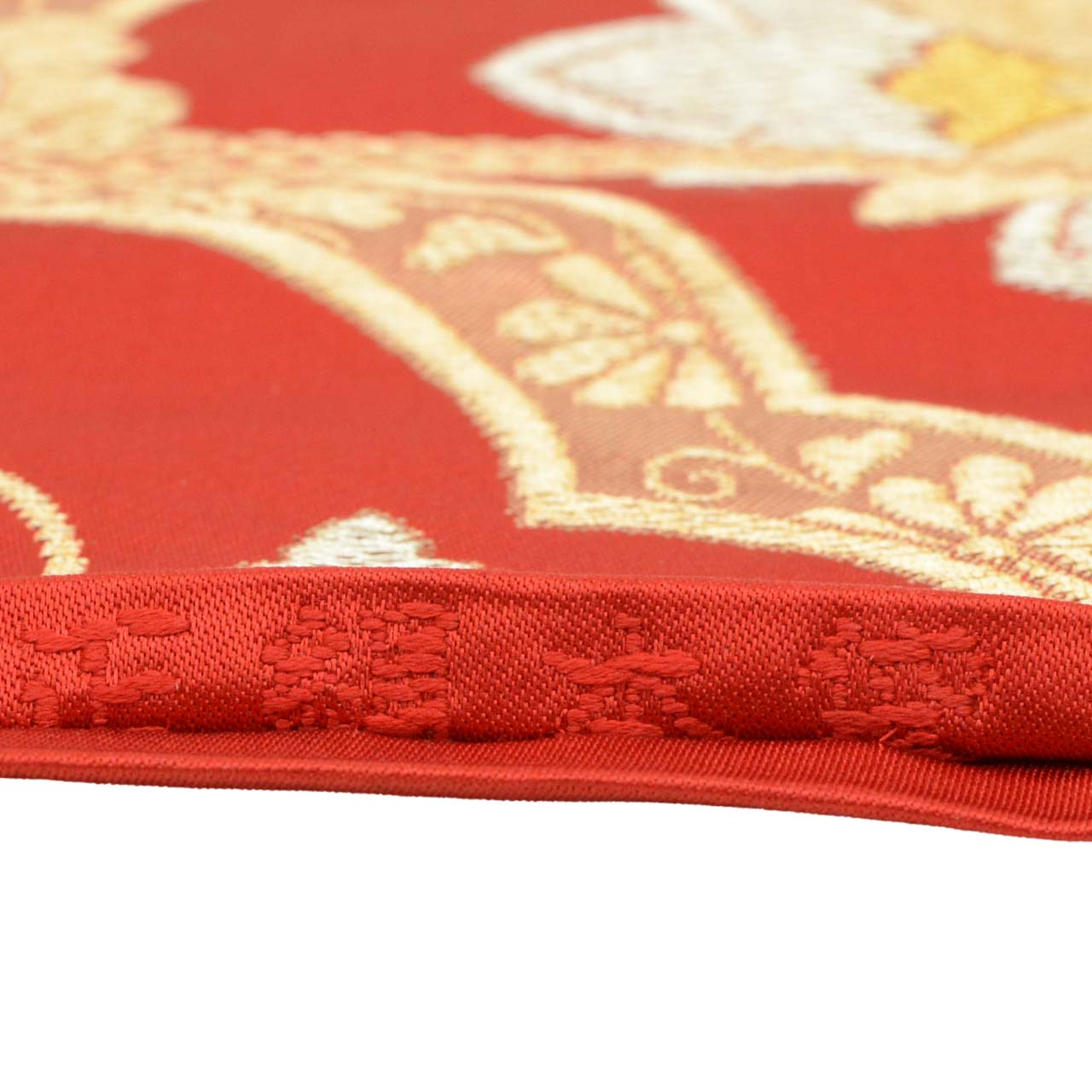 Vintage Japanese Obi | Fukuro Obi | Silk | Floral | Gold Silver Thread | Furisode | Sustainable | uu2070b