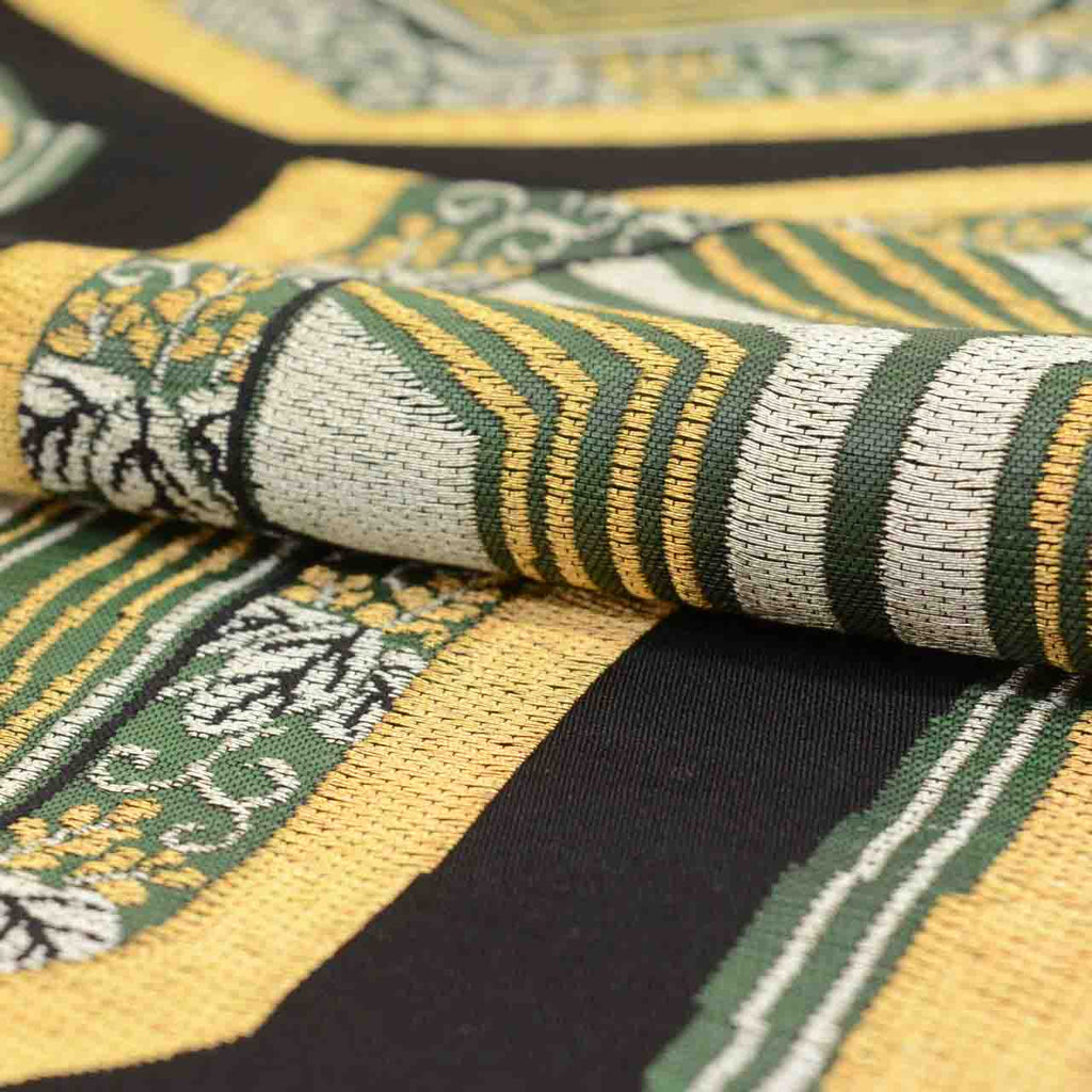 Vintage Japanese Obi | Fukuro Obi | Silk | Tortoiseshell Pattern | Gold Thread | Furisode | Sustainable | uu2084b