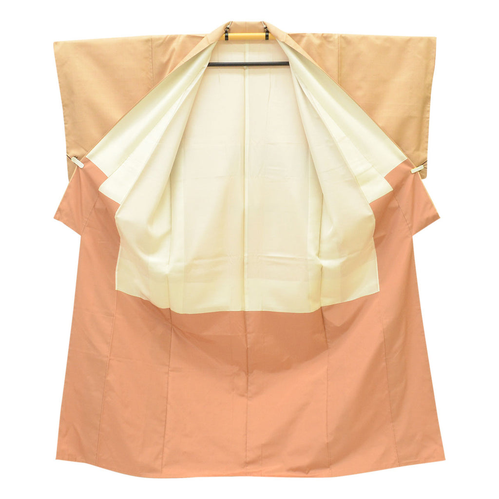 Vintage Japanese Kimono | Yuki Tsumugi | Brown Silk | Solid | UNESCO Heritage | Size M | Sustainable | uu2148b