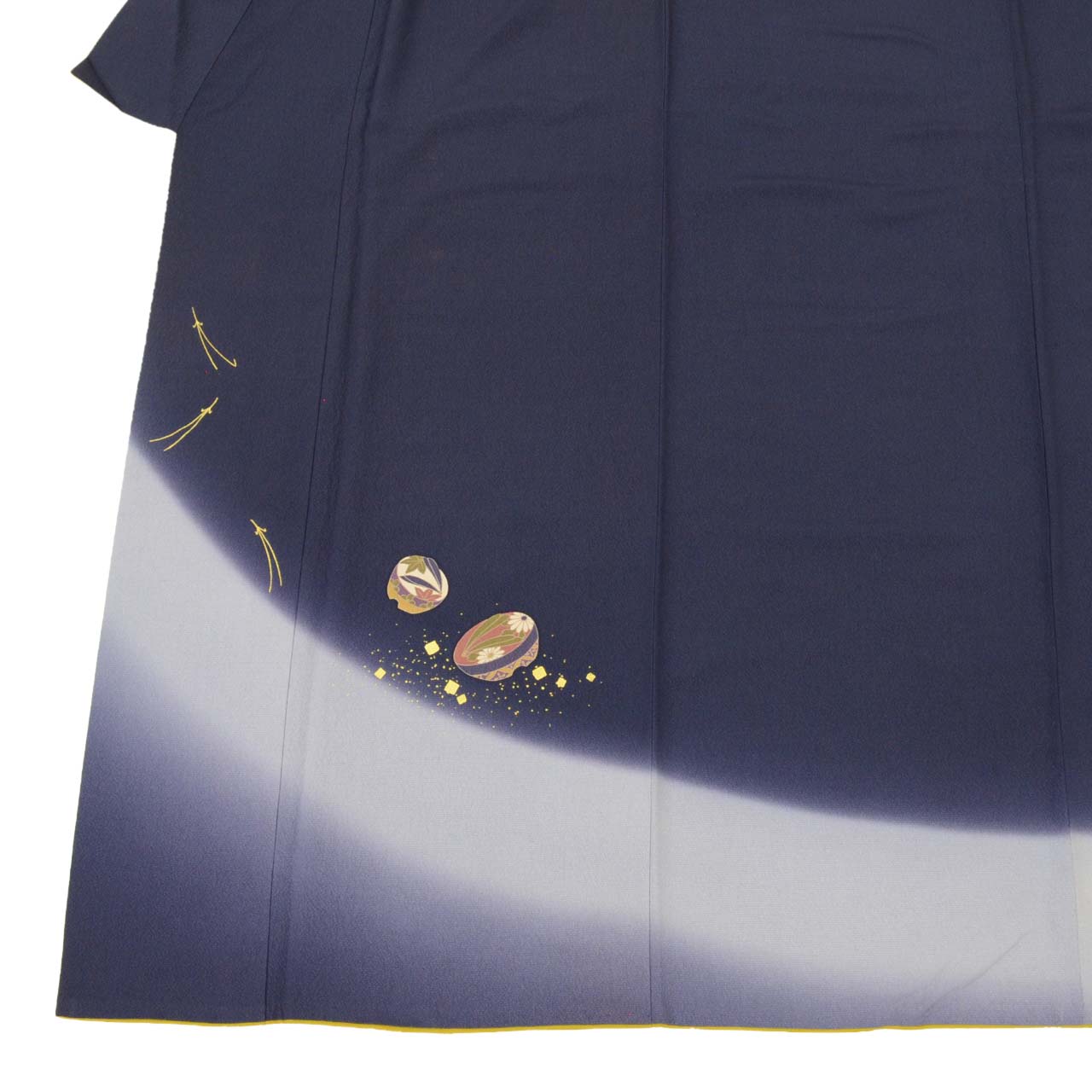 [Used] Recycled Kimono, Furisode (long-sleeved kimono), Vintage Furisode, Pure Silk, Size M (slightly larger than L), Special Item, Length 156.5cm (61.6in), Sleeve Length 64.0cm (25.2in), Lined, Reused uu2169b 