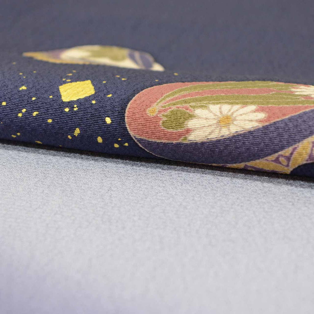 [Used] Recycled Kimono, Furisode (long-sleeved kimono), Vintage Furisode, Pure Silk, Size M (slightly larger than L), Special Item, Length 156.5cm (61.6in), Sleeve Length 64.0cm (25.2in), Lined, Reused uu2169b 
