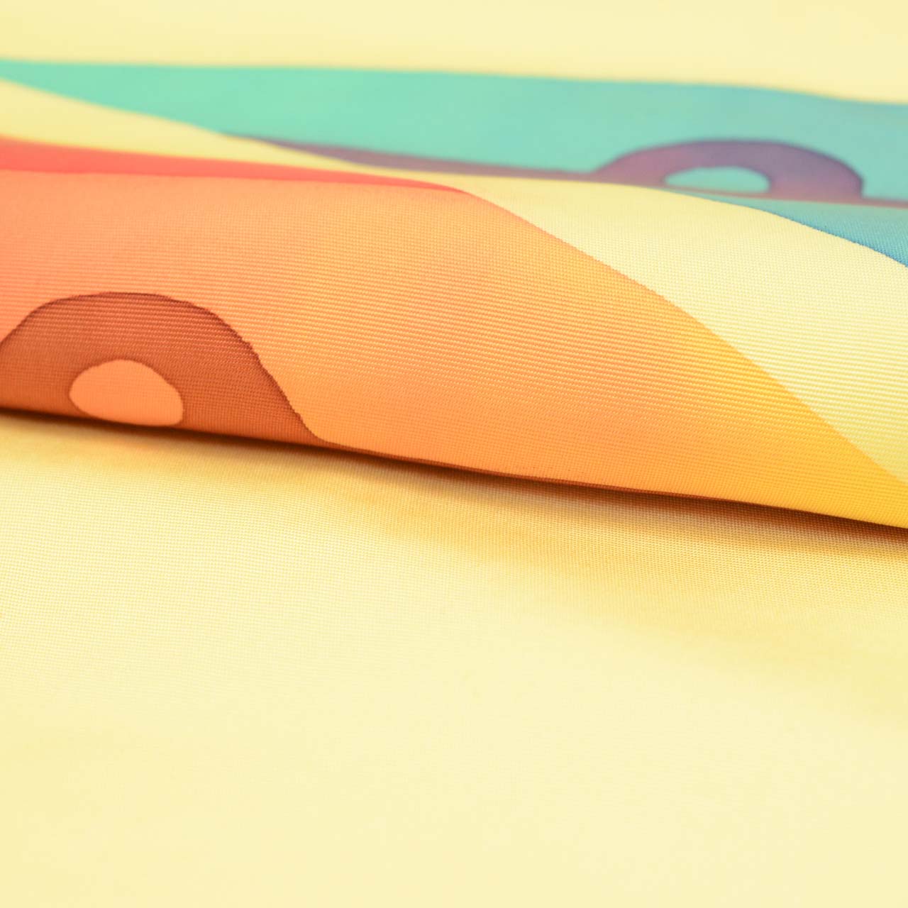 Vintage Japanese Obi | Nagoya Obi | Yellow Silk | Geometric Pattern | Pierre Cardin | Sustainable | uu2183b