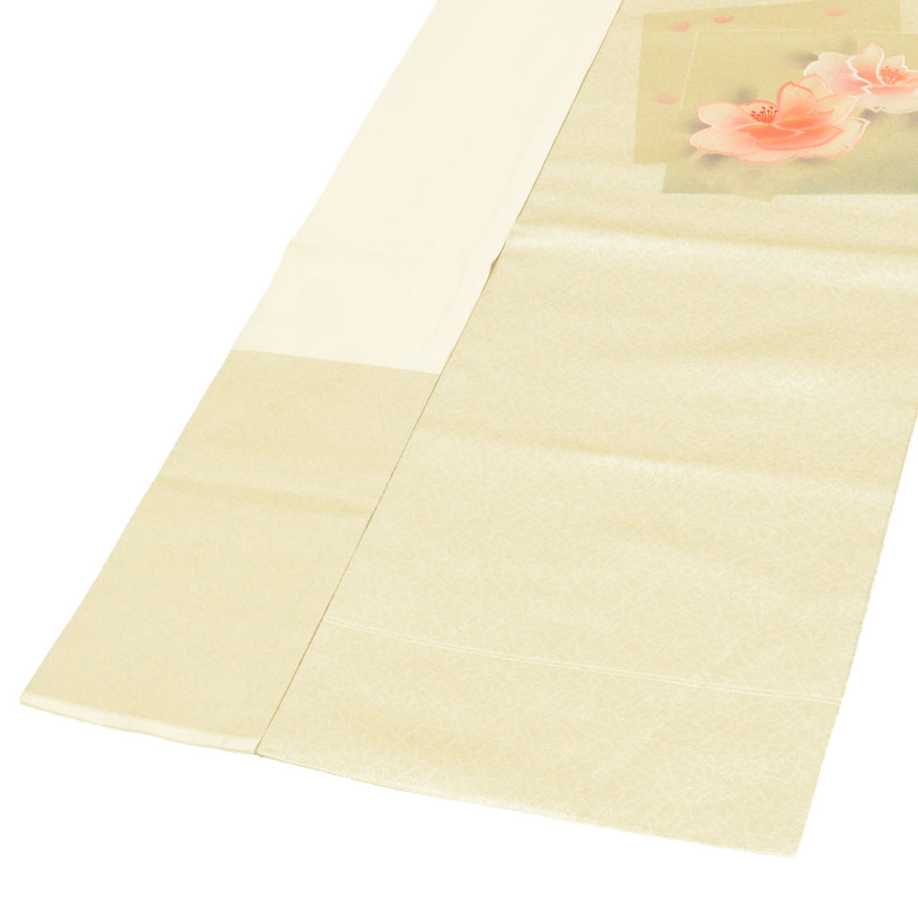 Vintage Japanese Obi | Nagoya Obi | Silk | Floral Embroidery | Gold Silver Thread | Semi-formal | Sustainable | uu2188b