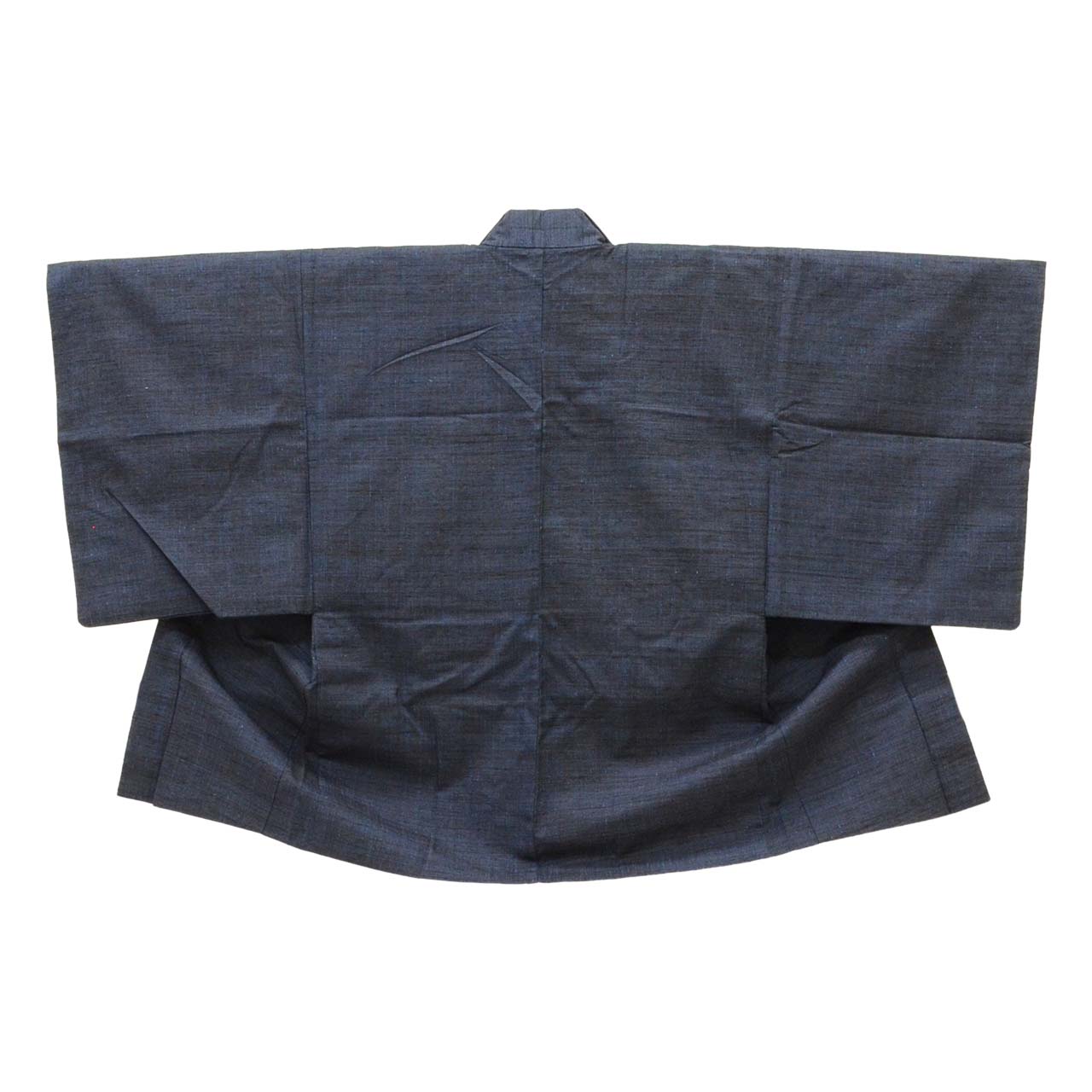 Vintage Japanese Kimono | Men's Tsumugi Ensemble | Navy Silk | Unused | With Himo | Size L | Sustainable | uu2191b