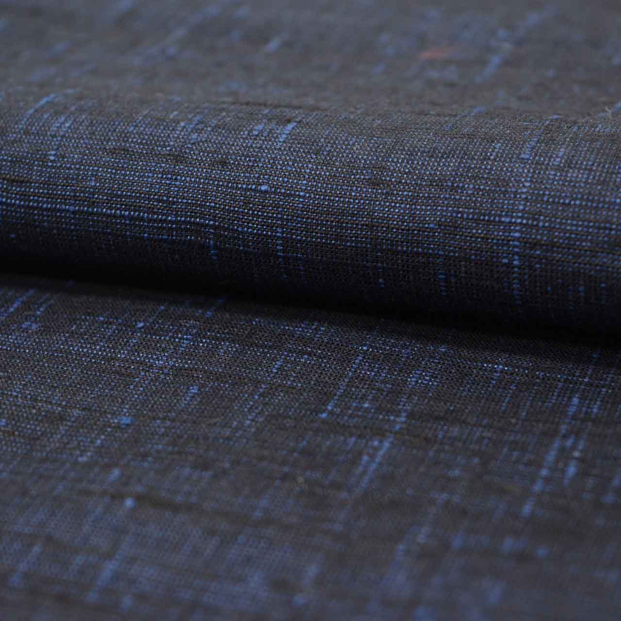 Vintage Japanese Kimono | Men's Tsumugi Ensemble | Navy Silk | Unused | With Himo | Size L | Sustainable | uu2191b
