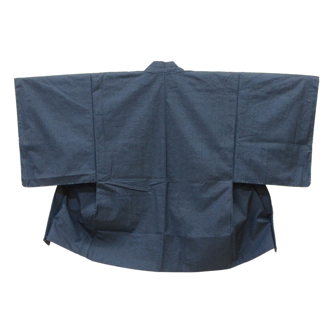 Vintage Japanese Kimono | Men's Yuki Tsumugi Ensemble | Navy Silk | Handwoven | Unused | UNESCO Heritage | Size S | Sustainable | uu2195b
