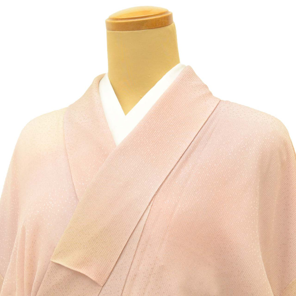 [Used] Recycled Kimono, Komon Kimono, Pure Silk, Size M, Excellent Condition, Length 159.5cm (62.8in), Sleeve Length 64.5cm (25.4in), Lined, Ready-made, Beautiful Condition, Purple Gradation, SILK, Reuse uu2216b 