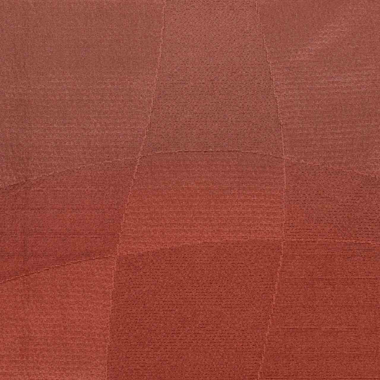 Vintage Japanese Kimono | Michiyuki Coat | Brown Silk | Geometric Bokashi | Unused | Excellent | Sustainable | uu2236b