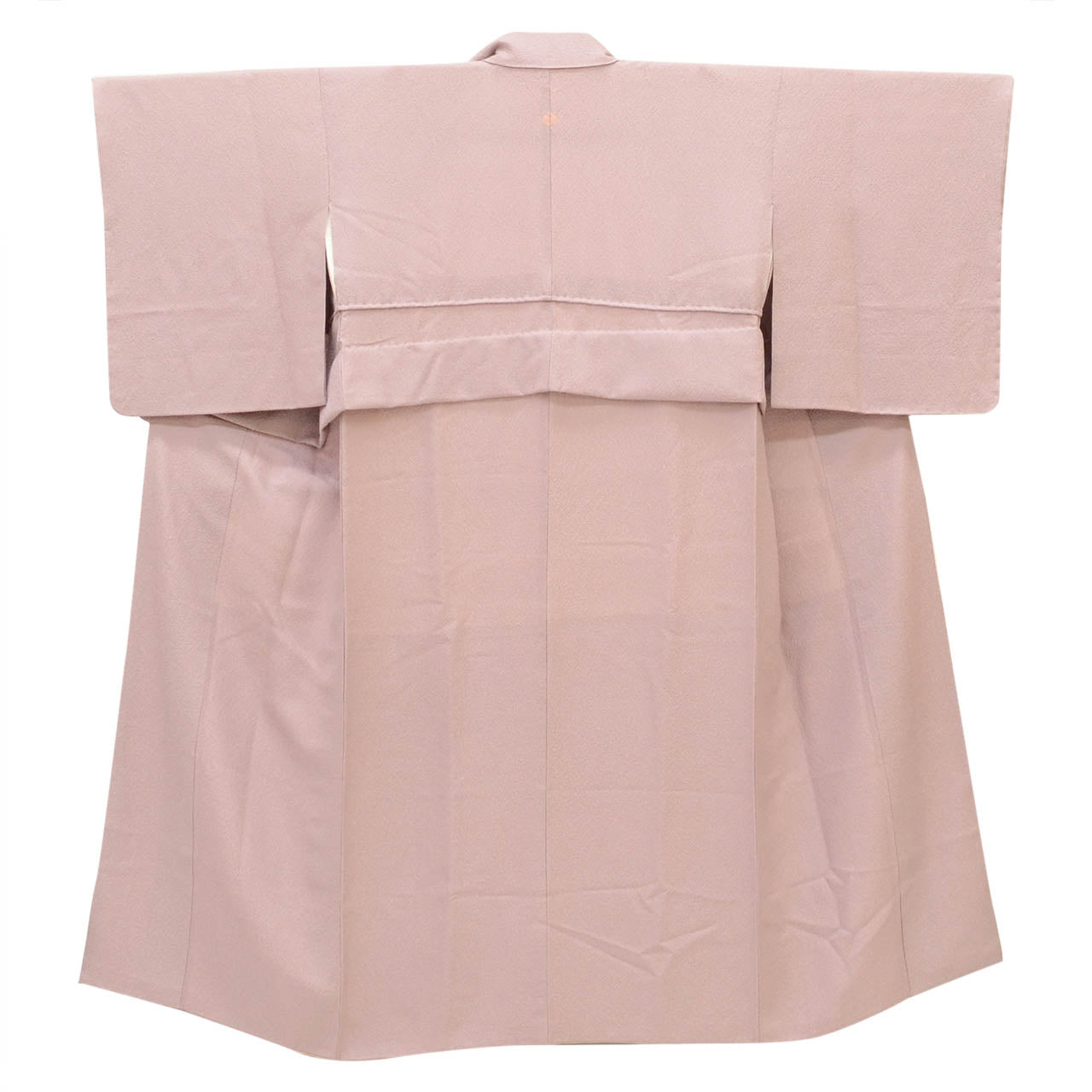 [Used] Recycled Kimono Set: Plain-colored kimono, pre-tied obi, pure silk, unused, sleeve length 64.5cm, kimono length 140.5cm, size LL, suitable for heights 165.5cm-170.5cm, purple, obi sash, obiage, crested kimono included. uu2269a120 