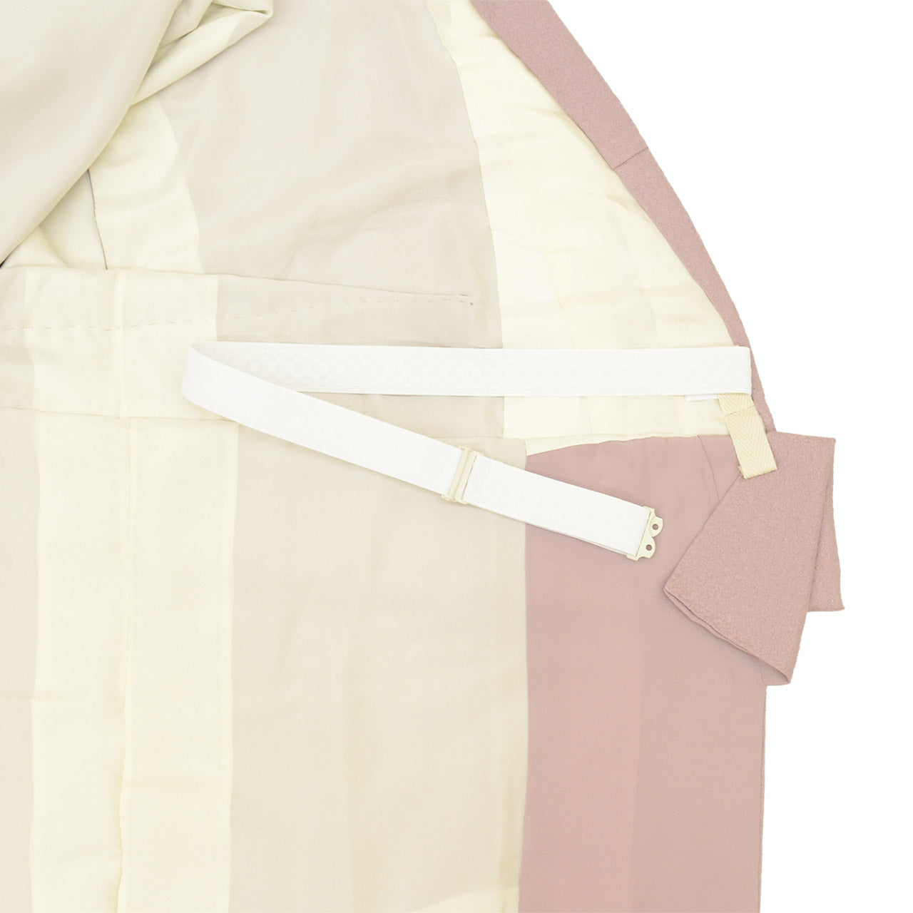 [Used] Recycled Kimono Set: Plain-colored kimono, pre-tied obi, pure silk, unused, sleeve length 64.5cm, kimono length 140.5cm, size LL, suitable for heights 165.5cm-170.5cm, purple, obi sash, obiage, crested kimono included. uu2269a120 