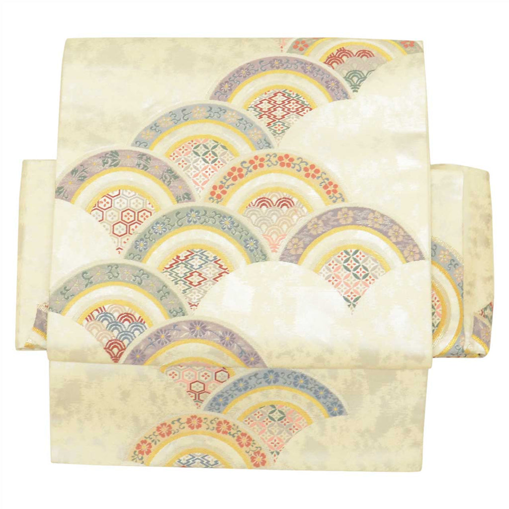 [Used] Recycled Kimono Set: Plain-colored kimono, pre-tied obi, pure silk, unused, sleeve length 64.5cm, kimono length 140.5cm, size LL, suitable for heights 165.5cm-170.5cm, purple, obi sash, obiage, crested kimono included. uu2269a120 