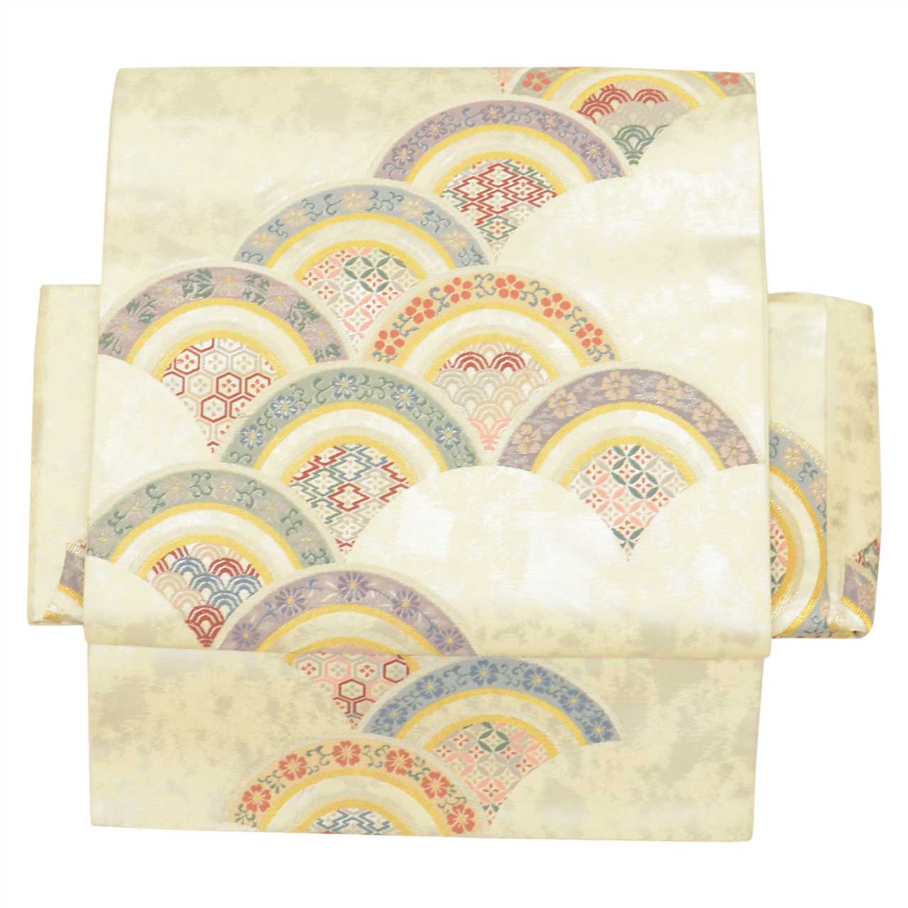 [Used] Recycled Kimono Set: Plain-colored kimono, pre-tied obi, pure silk, unused, sleeve length 64.5cm, kimono length 140.5cm, size LL, suitable for heights 165.5cm-170.5cm, purple, obi sash, obiage, crested kimono included. uu2269a120 