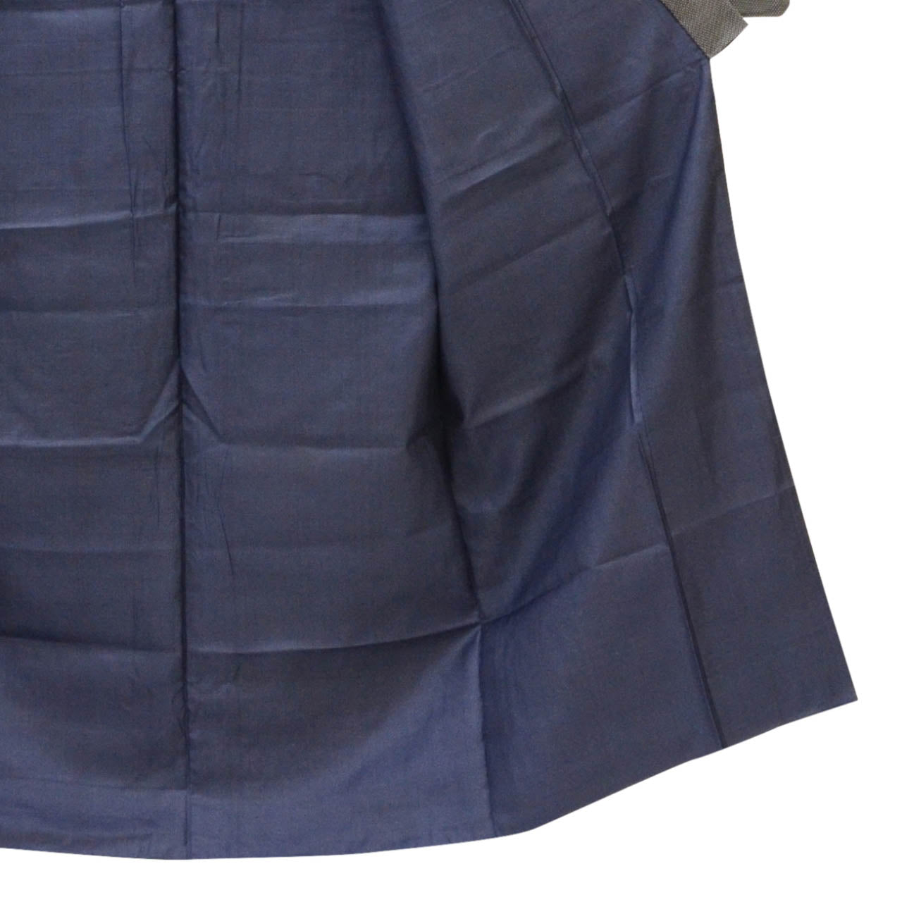 [Used] Recycled Kimono and Haori Set Ensemble for Men, Oshima Tsumugi Silk, Sleeve Length 67.5cm (26.6in), Body Length 143.5cm (56.5in), Size M, Black, Mosquito Pattern, with Obi Belt and Haori Cord, Men's uu2276b 