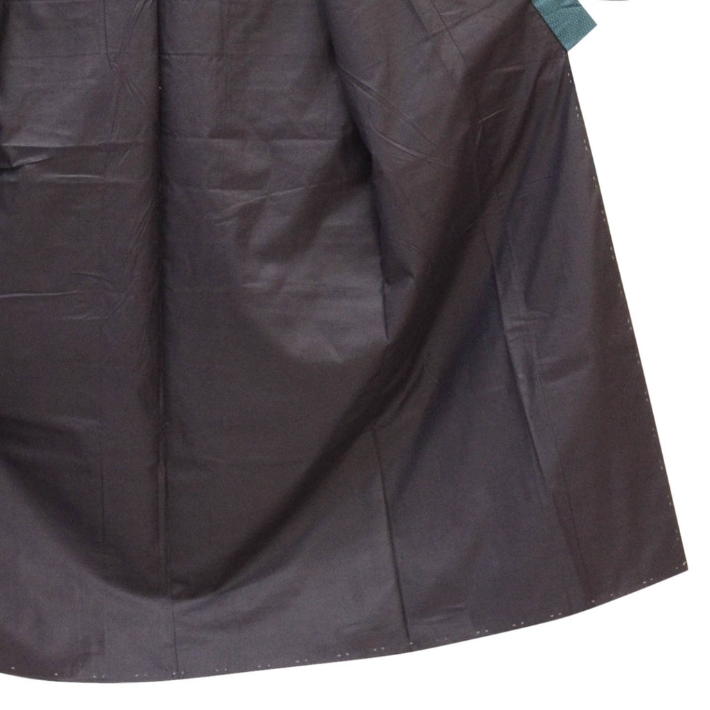 [Used] Recycled Kimono and Haori Ensemble for Men, Oshima Tsumugi Silk, Unused, Sleeve Length 65.0cm (25.6in), Body Length 140.0cm (55.1in), Size M, Green, Tortoiseshell Pattern, Men's uu2280b 