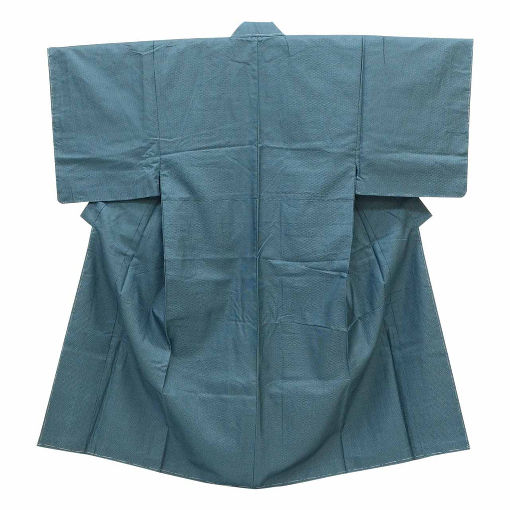 [Used] Recycled Kimono and Haori Ensemble for Men, Oshima Tsumugi Silk, Unused, Sleeve Length 65.0cm (25.6in), Body Length 140.0cm (55.1in), Size M, Green, Tortoiseshell Pattern, Men's uu2280b 