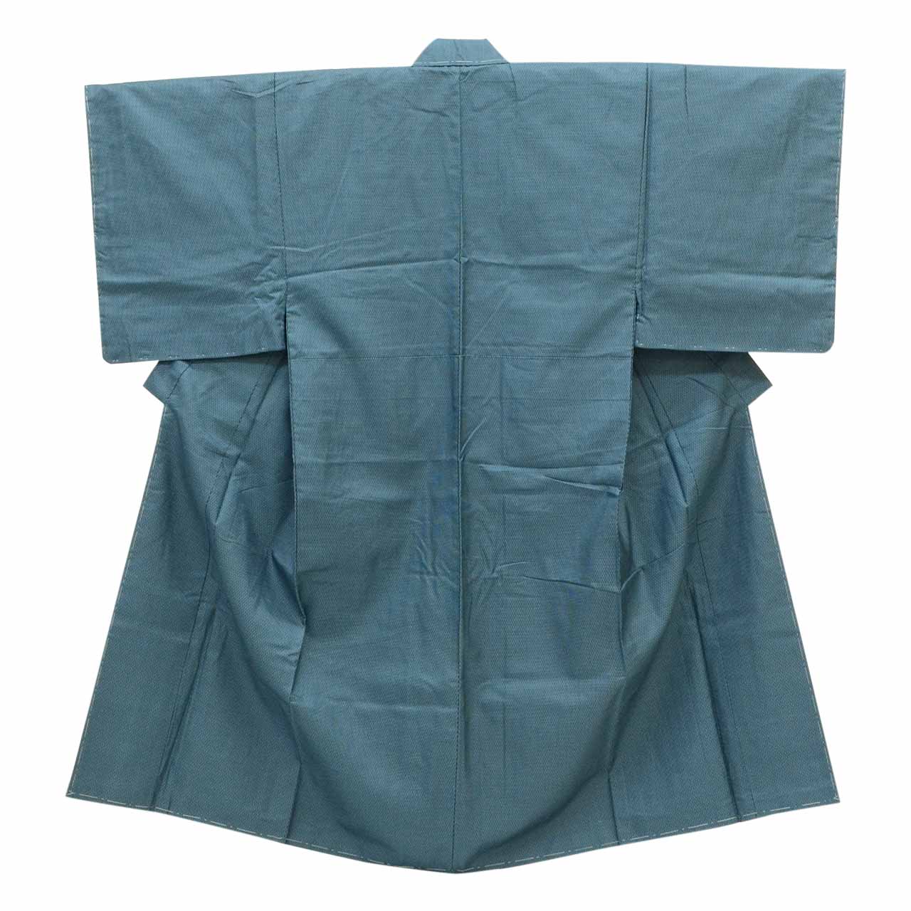 [Used] Recycled Kimono and Haori Ensemble for Men, Oshima Tsumugi Silk, Unused, Sleeve Length 65.0cm (25.6in), Body Length 140.0cm (55.1in), Size M, Green, Tortoiseshell Pattern, Men's uu2280b 