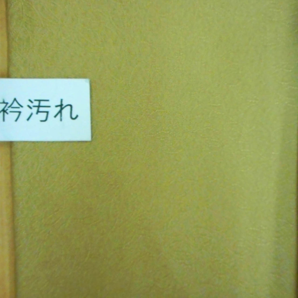 Vintage Japanese Kimono | Summer Iro-Muji | Brown Silk | Tea Leaf Weave | One Crest | Unlined | Size L | Sustainable | uu2282b