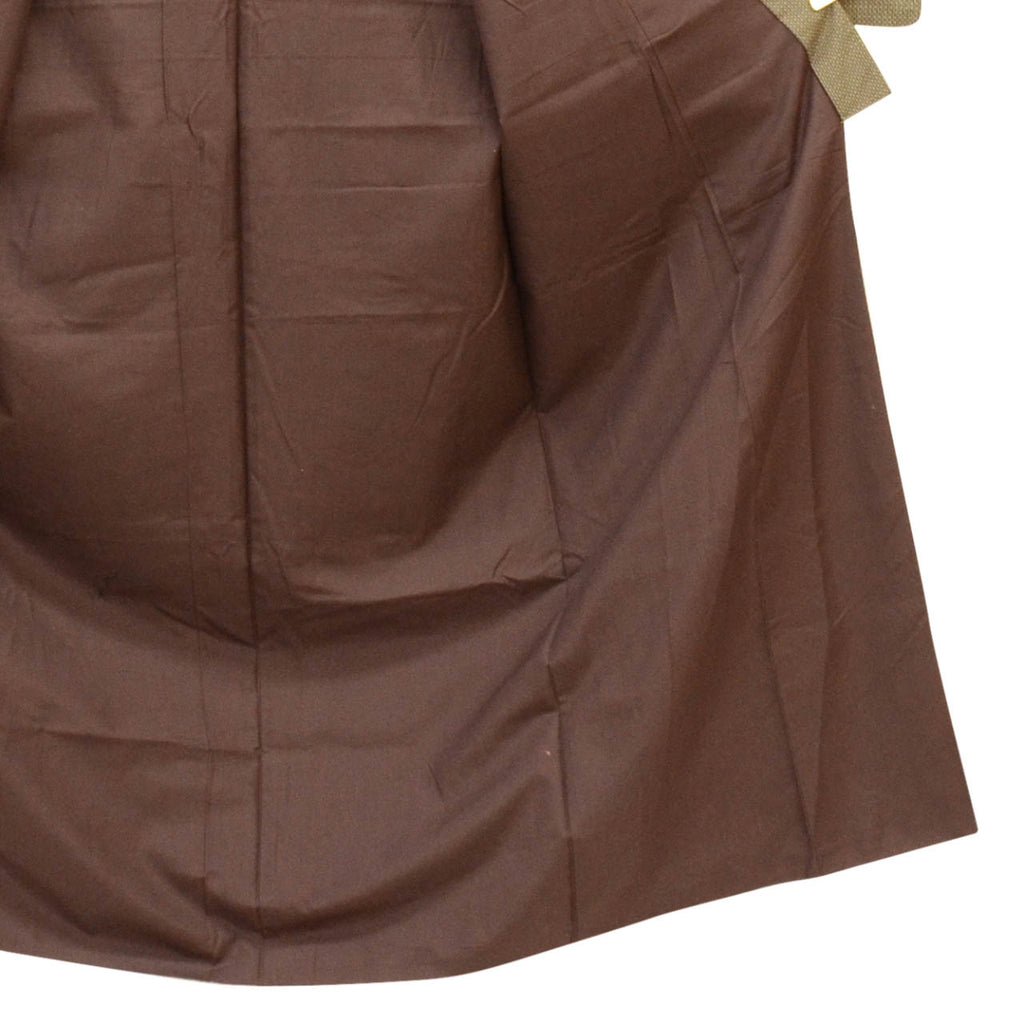[Used] Recycled Kimono and Haori Ensemble for Men, Tsumugi Silk, Oshima Tsumugi, 100% Silk, Sleeve Length 68.0cm (26.8in), Body Length 149.0cm (58.7in), Size L, Brown Stripe Pattern, Men's uu2283b 